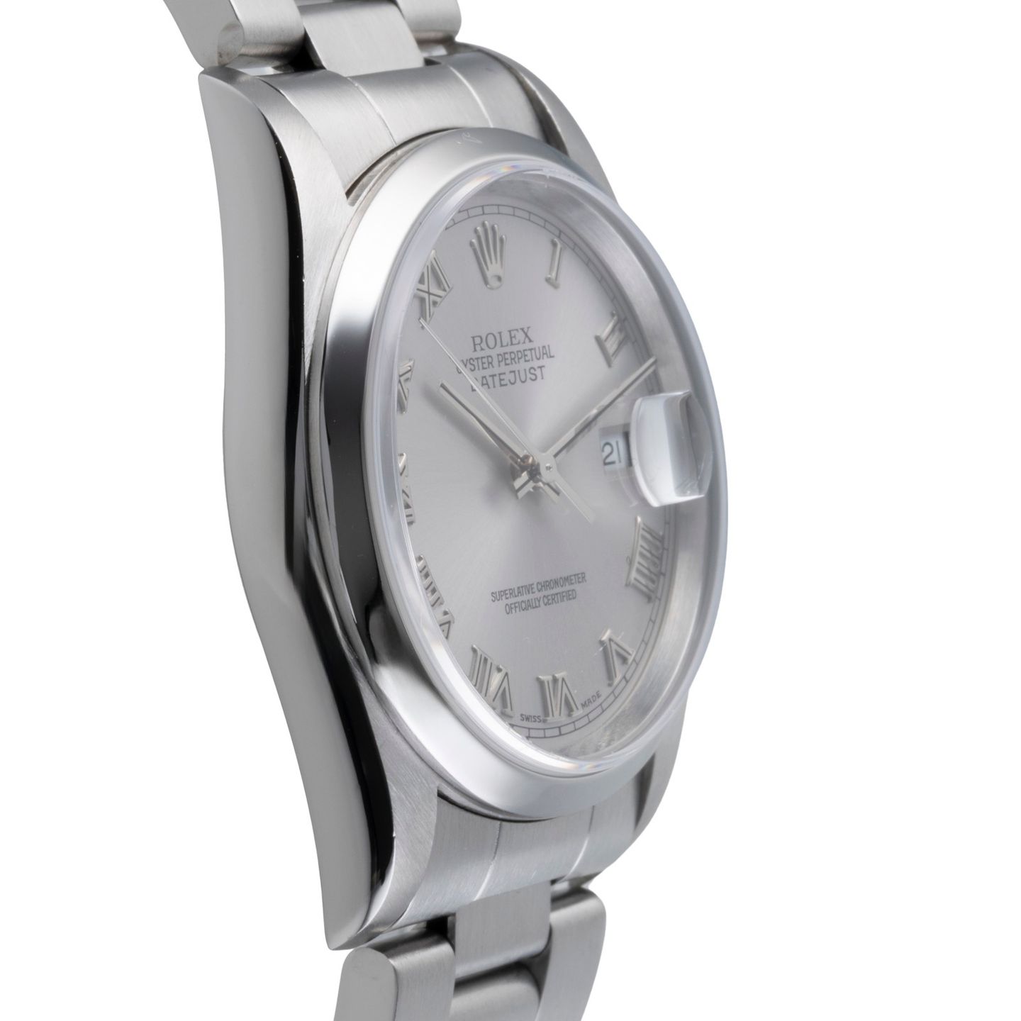 Rolex Datejust 36 16200 (Onbekend (willekeurig serienummer)) - Zilver wijzerplaat 36mm Staal (7/8)