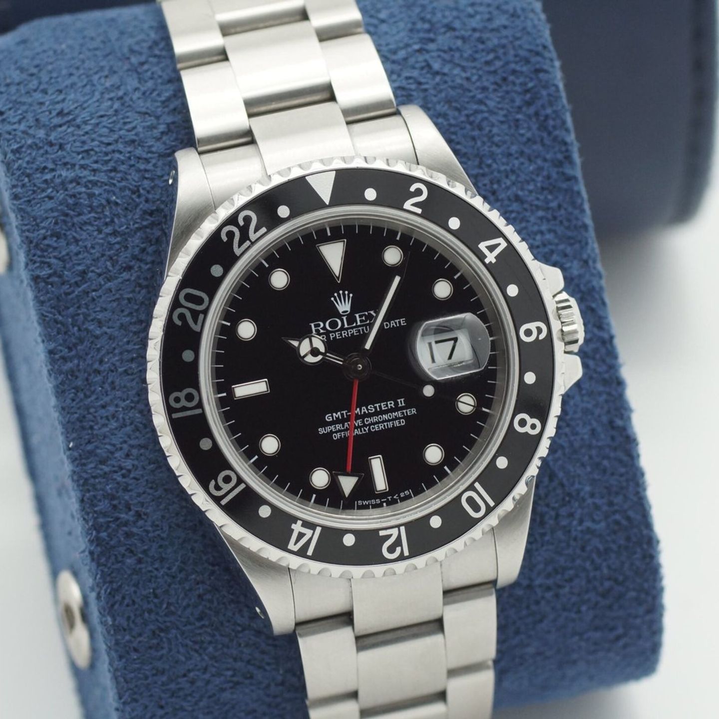 Rolex GMT-Master II 16710 (1996) - 40mm Staal (1/8)