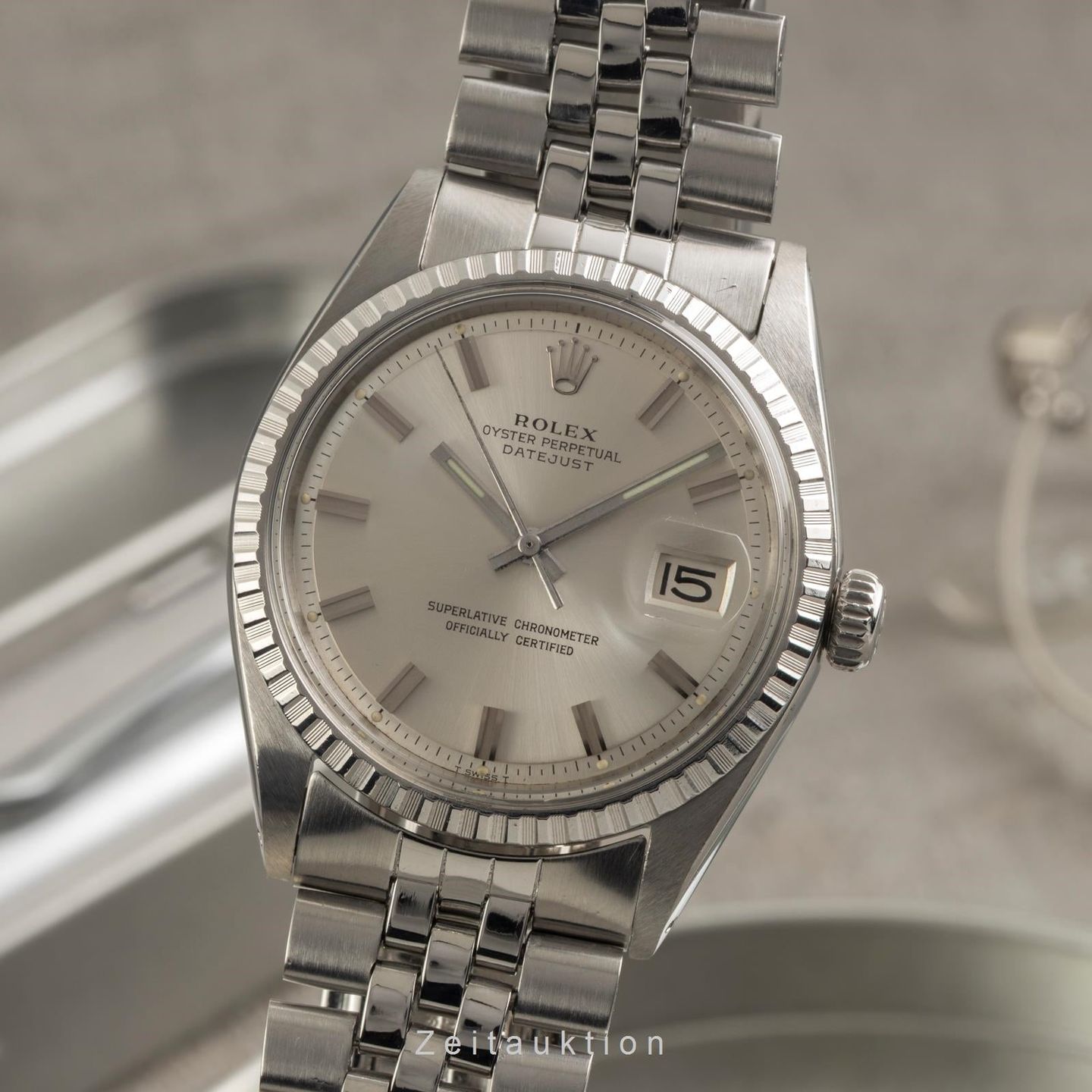 Rolex Datejust 1603 (1971) - Silver dial 36 mm Steel case (1/8)