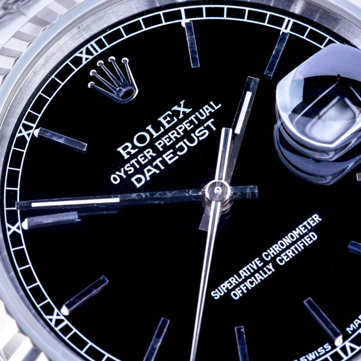 Rolex Datejust 36 16234 (1990) - Black dial 36 mm Steel case (2/7)