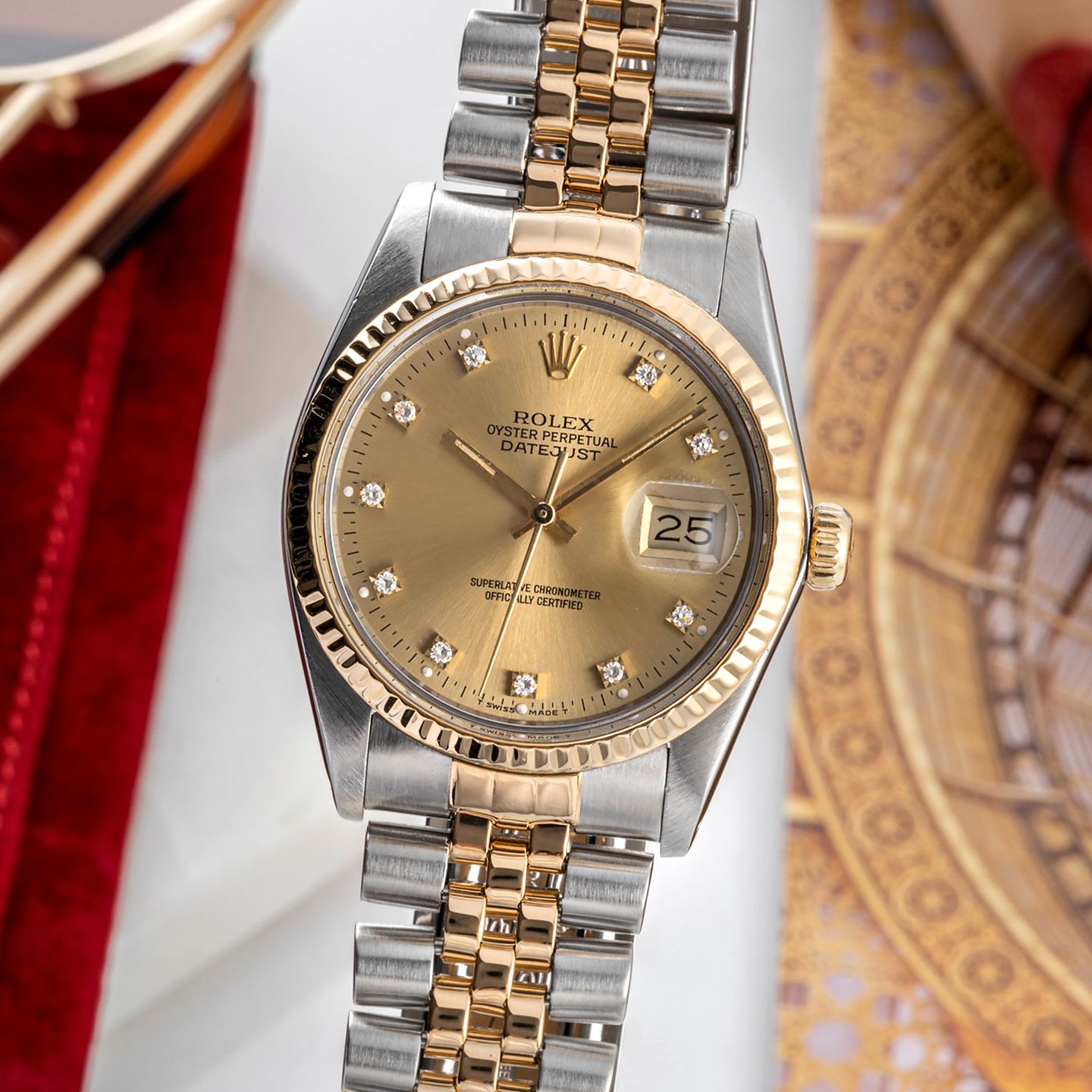 Rolex Datejust 36 16013 (1985) - 36 mm Gold/Steel case (3/8)