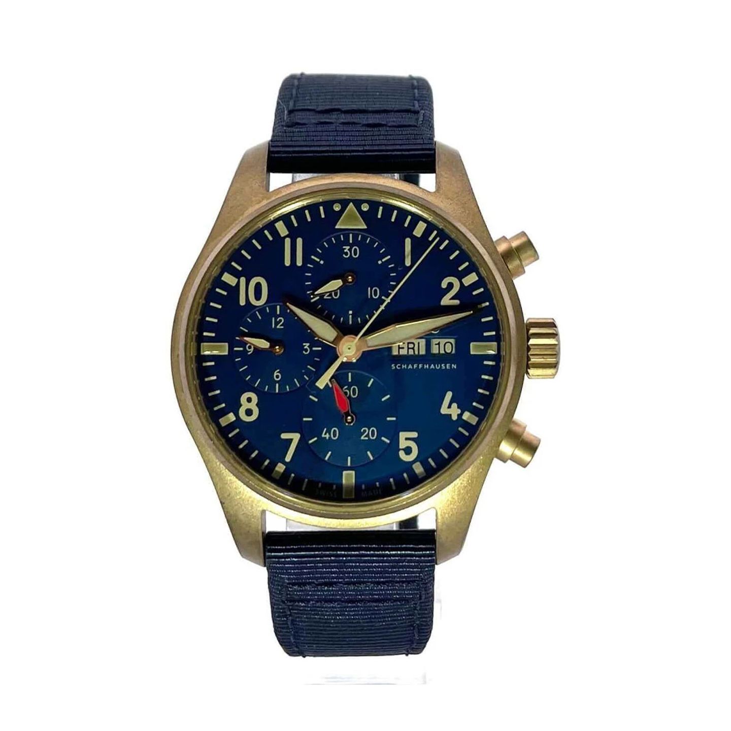 IWC Pilot Chronograph IW388109 (2024) - Blue dial 41 mm Bronze case (3/3)