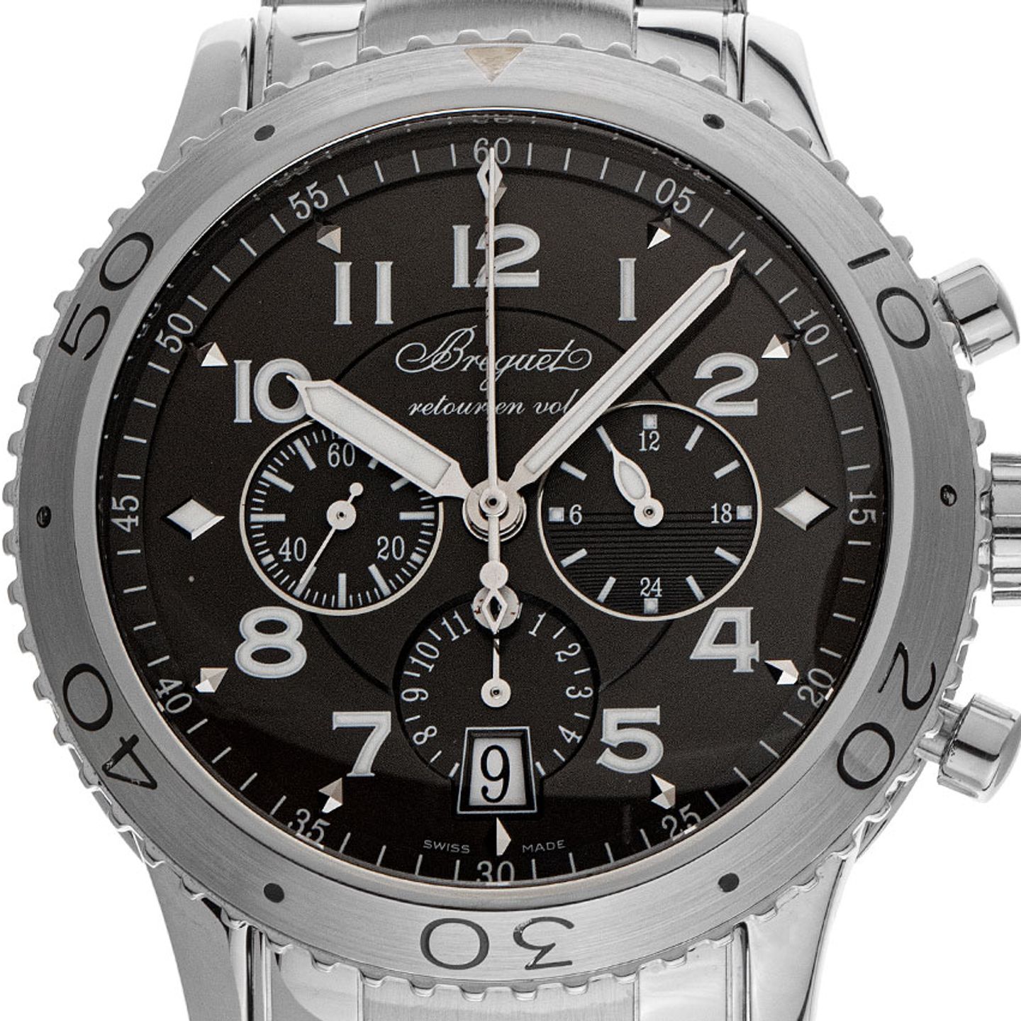 Breguet Type XX - XXI - XXII 3810ST (2006) - Grey dial 42 mm Steel case (1/8)