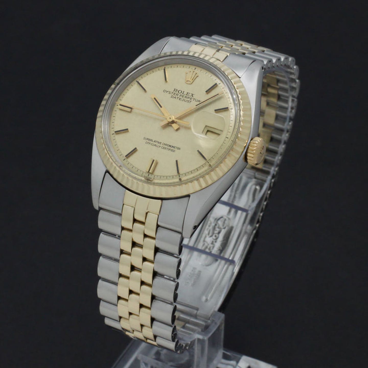 Rolex Datejust 1601 (1972) - Goud wijzerplaat 36mm Goud/Staal (5/7)