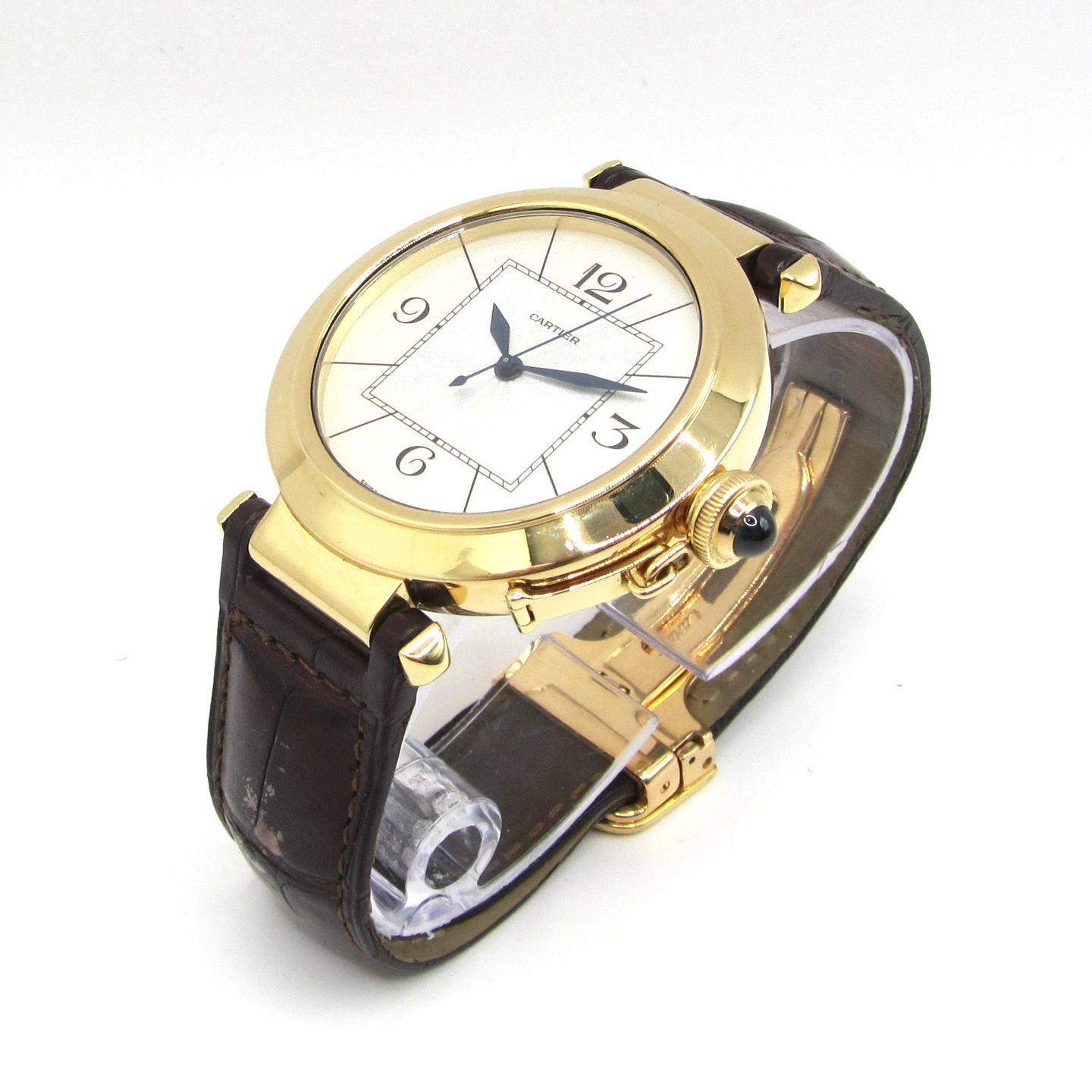 Cartier Pasha 2726 (Unknown (random serial)) - Silver dial 42 mm Yellow Gold case (4/5)