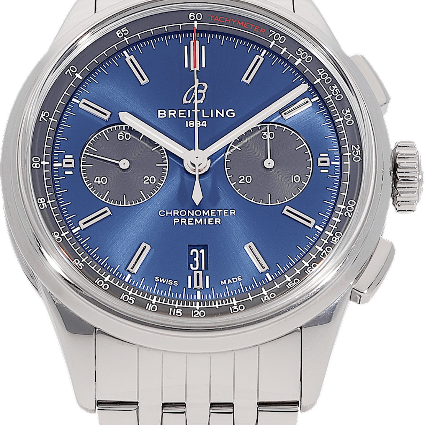 Breitling Premier AB0118A61C1A1 (2023) - Blue dial 42 mm Steel case (2/5)
