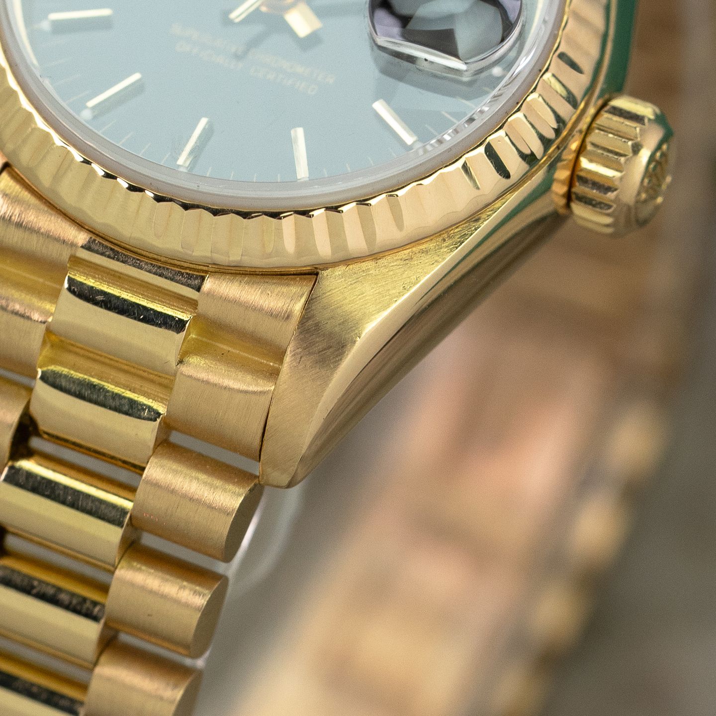 Rolex Lady-Datejust 69178 (1984) - Brown dial 26 mm Yellow Gold case (4/4)