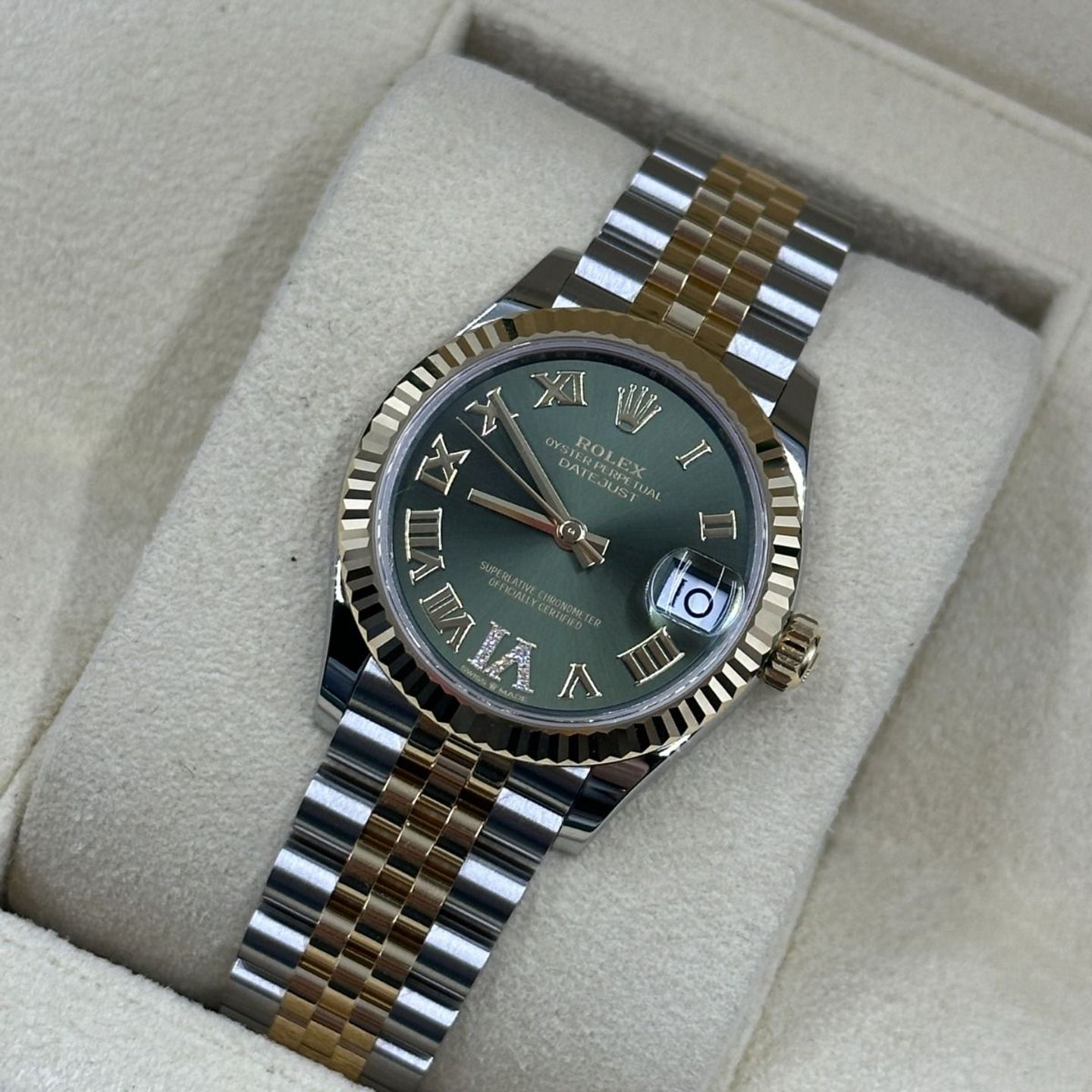 Rolex Datejust 31 278273 (2024) - Groen wijzerplaat 31mm Staal (8/8)