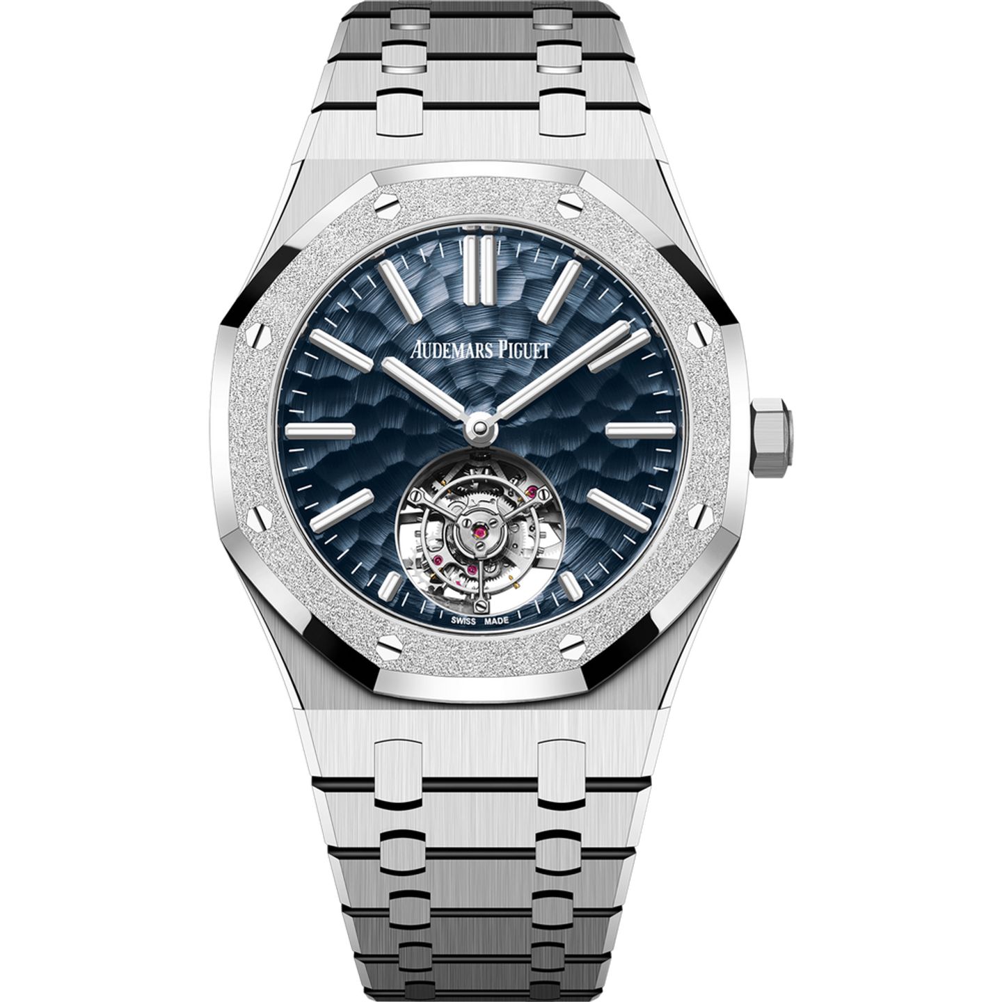 Audemars Piguet Royal Oak Tourbillon 26730BC.GG.1320BC.01 (2025) - Blauw wijzerplaat 41mm Witgoud (1/1)