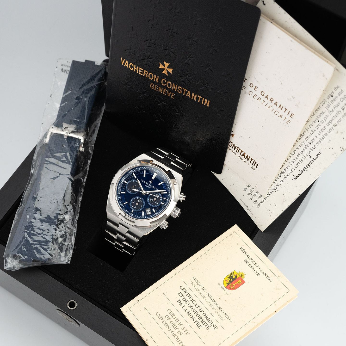 Vacheron Constantin Overseas Chronograph 5500V/110A-B148 (2020) - Blauw wijzerplaat 43mm Staal (6/6)