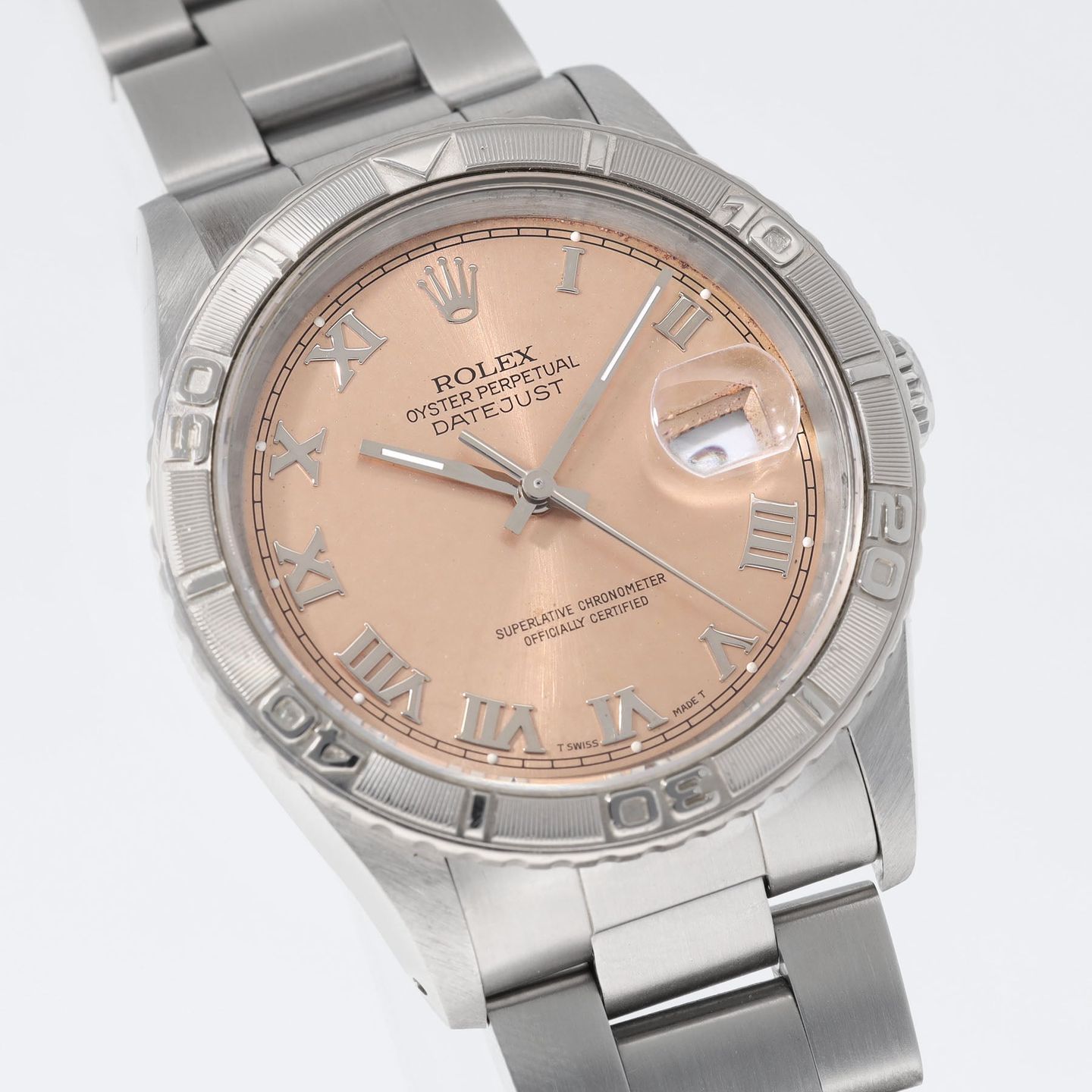 Rolex Datejust Turn-O-Graph 16264 (1990) - Pink dial 36 mm Steel case (3/7)