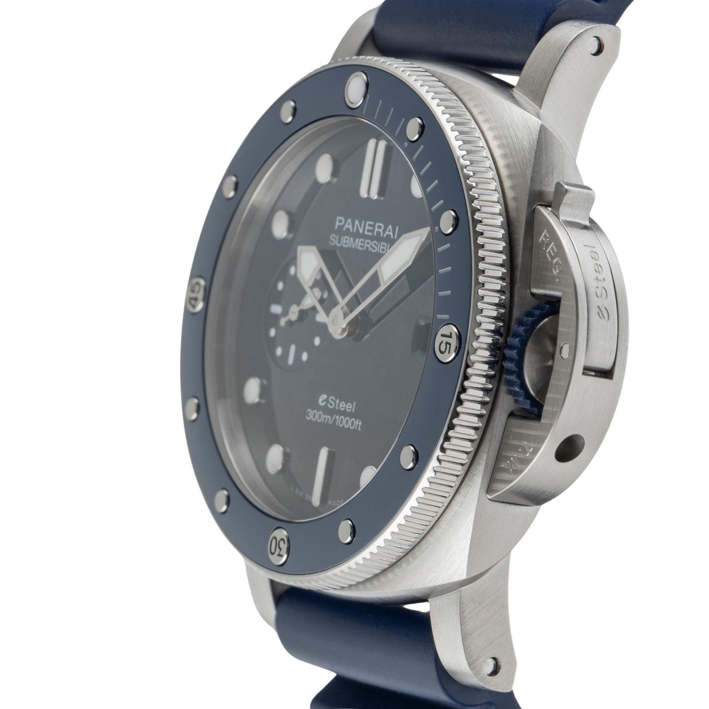 Panerai Luminor Submersible PAM01289 (Unknown (random serial)) - Blue dial 44 mm Steel case (6/8)