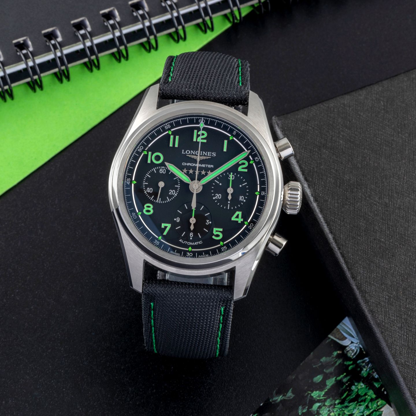 Longines Spirit L3.829.1.53.2 (Unknown (random serial)) - Black dial 42 mm Titanium case (1/8)