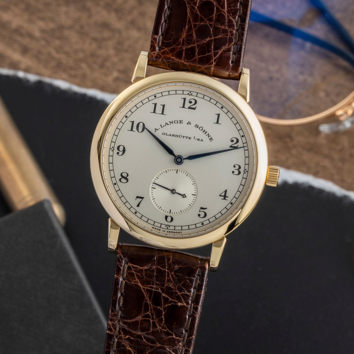 A. Lange & Söhne 1815 206.021 (2007) - Silver dial 36 mm Yellow Gold case (3/8)