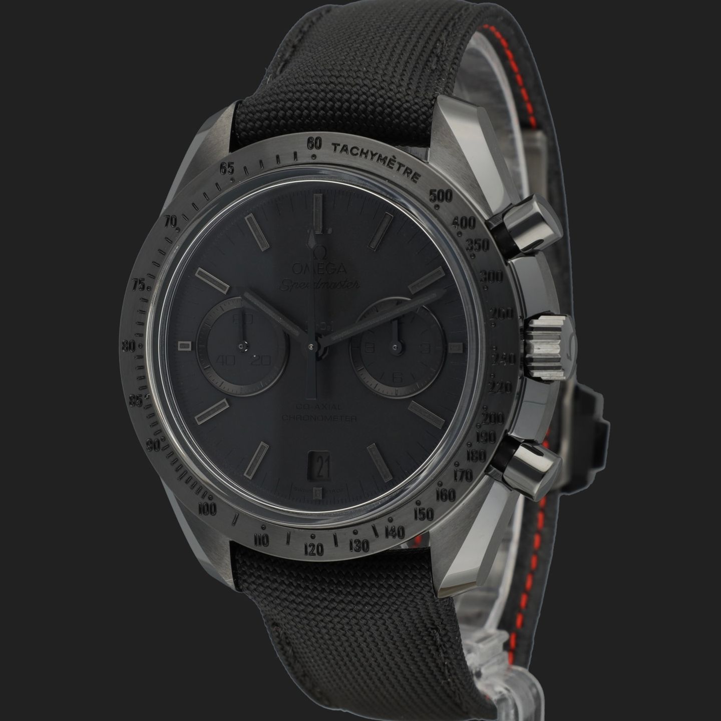 Omega Speedmaster 311.92.44.51.01.005 (2015) - Black dial 44 mm Ceramic case (1/8)
