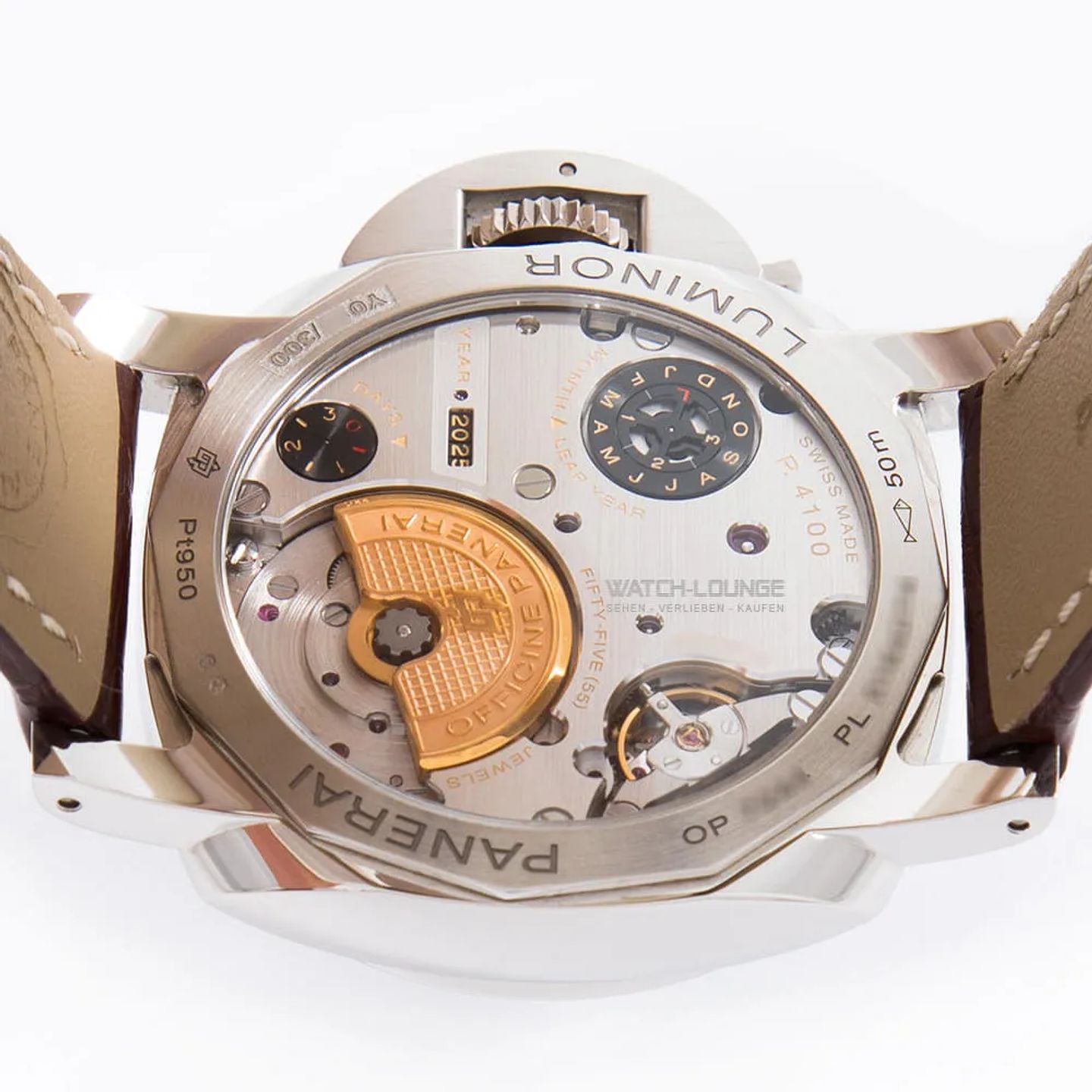 Panerai Luminor 1950 PAM00715 (2024) - Green dial 44 mm Platinum case (8/8)