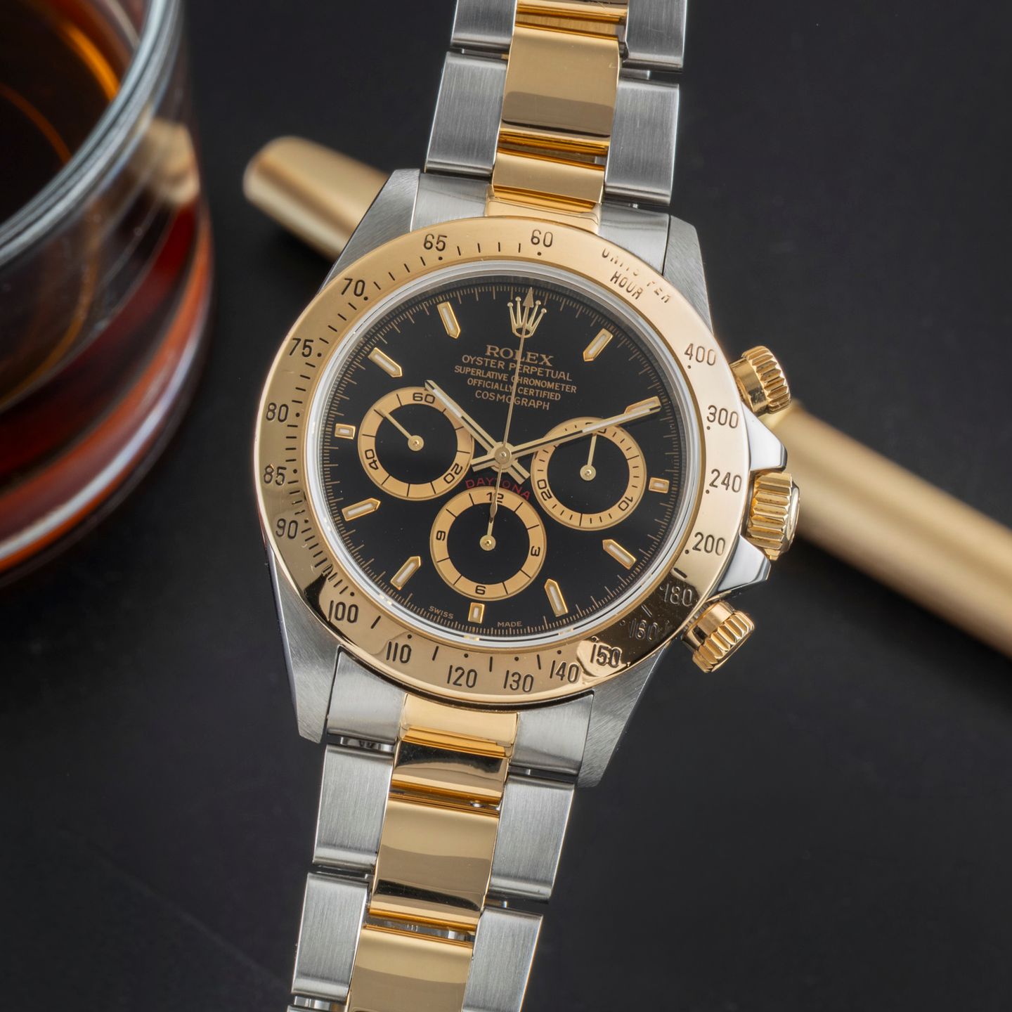 Rolex Daytona 16523 (Onbekend (willekeurig serienummer)) - 40mm Goud/Staal (3/8)