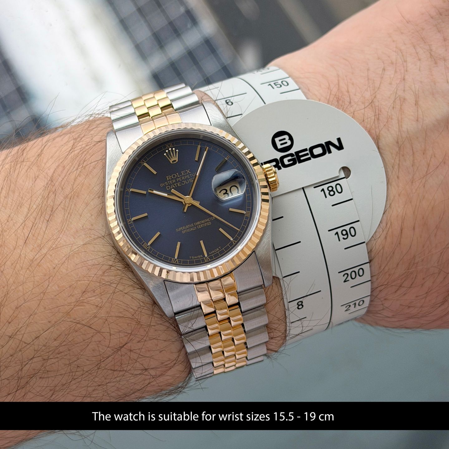 Rolex Datejust 36 16233 (1988) - 36 mm Gold/Steel case (2/8)