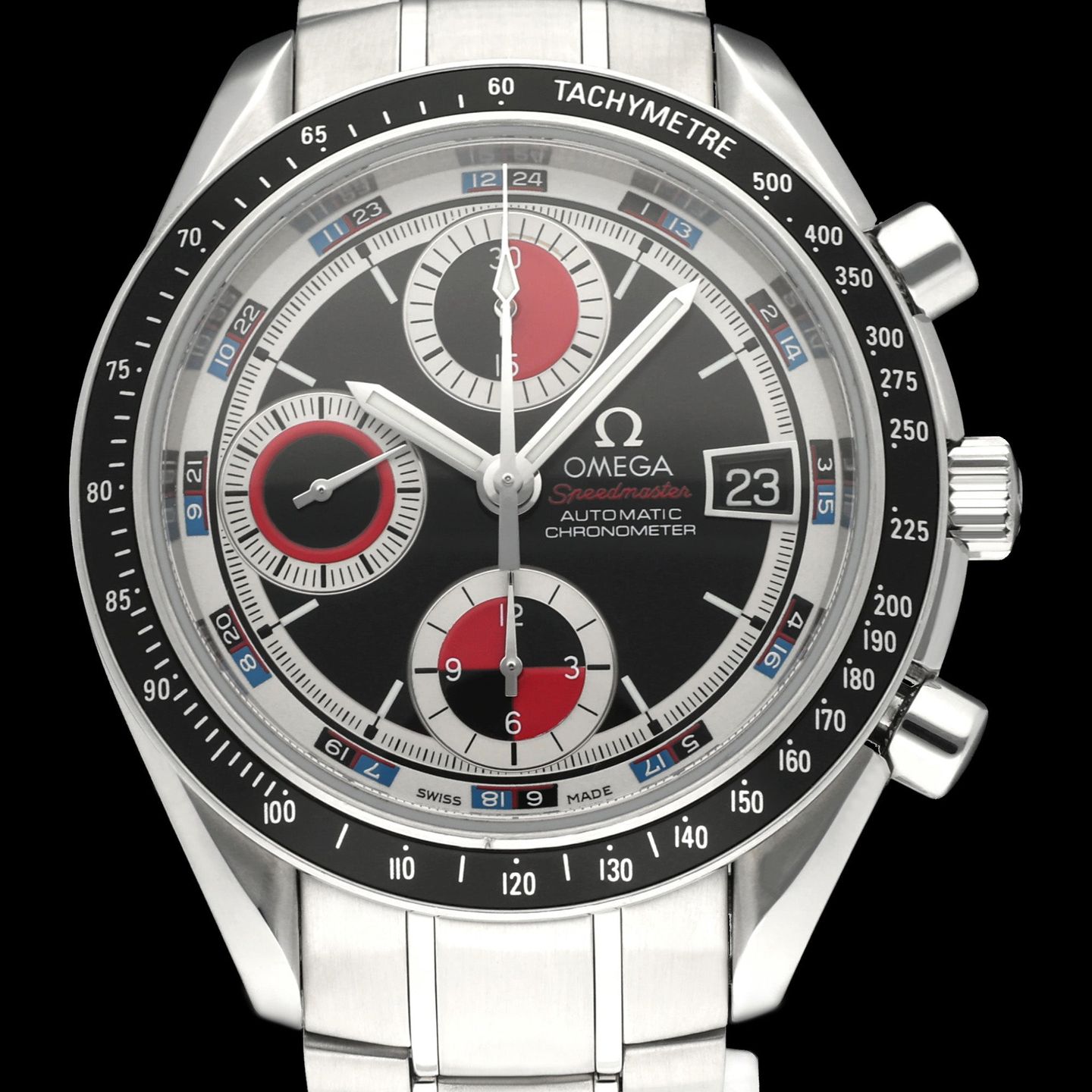 Omega Speedmaster Date 3210.52.00 (2008) - Black dial 40 mm Steel case (1/8)