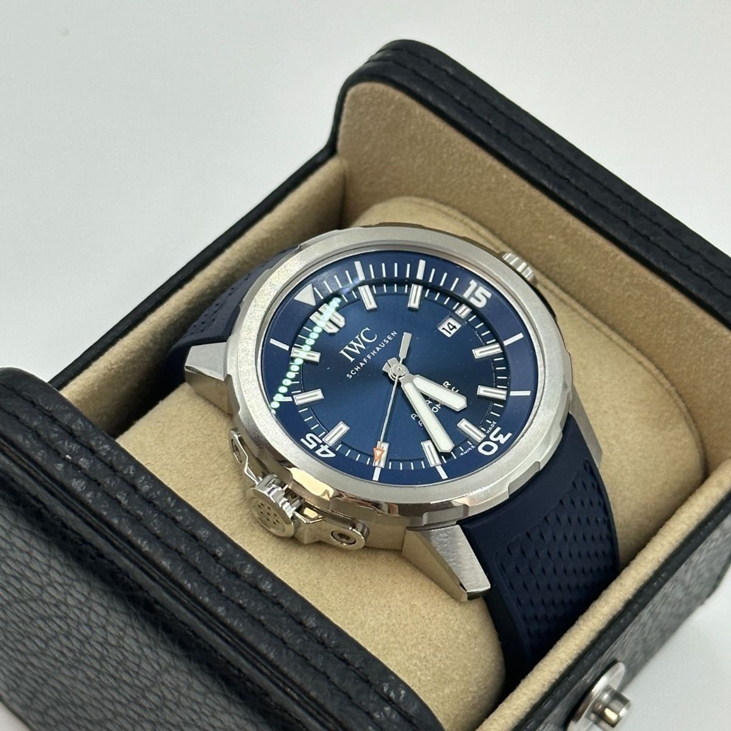 IWC Aquatimer Automatic IW328801 (2023) - Blauw wijzerplaat 42mm Staal (6/8)