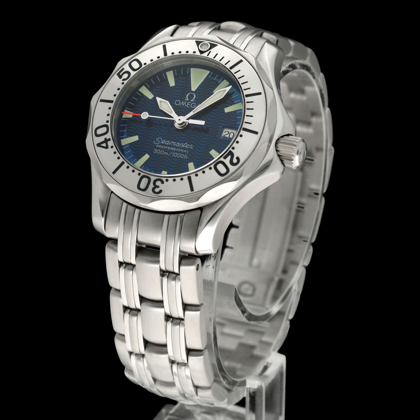 Omega Seamaster 2283.80 (2001) - Blue dial 29 mm Steel case (2/8)