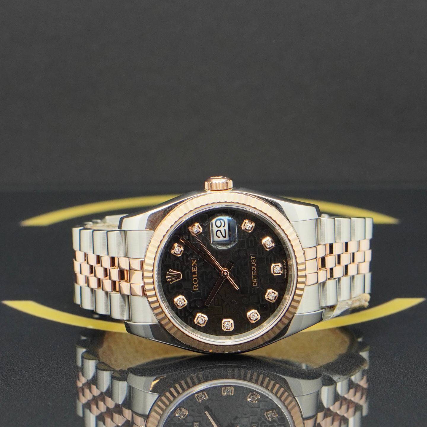 Rolex Datejust 36 116231 (2013) - Black dial 36 mm Gold/Steel case (4/7)