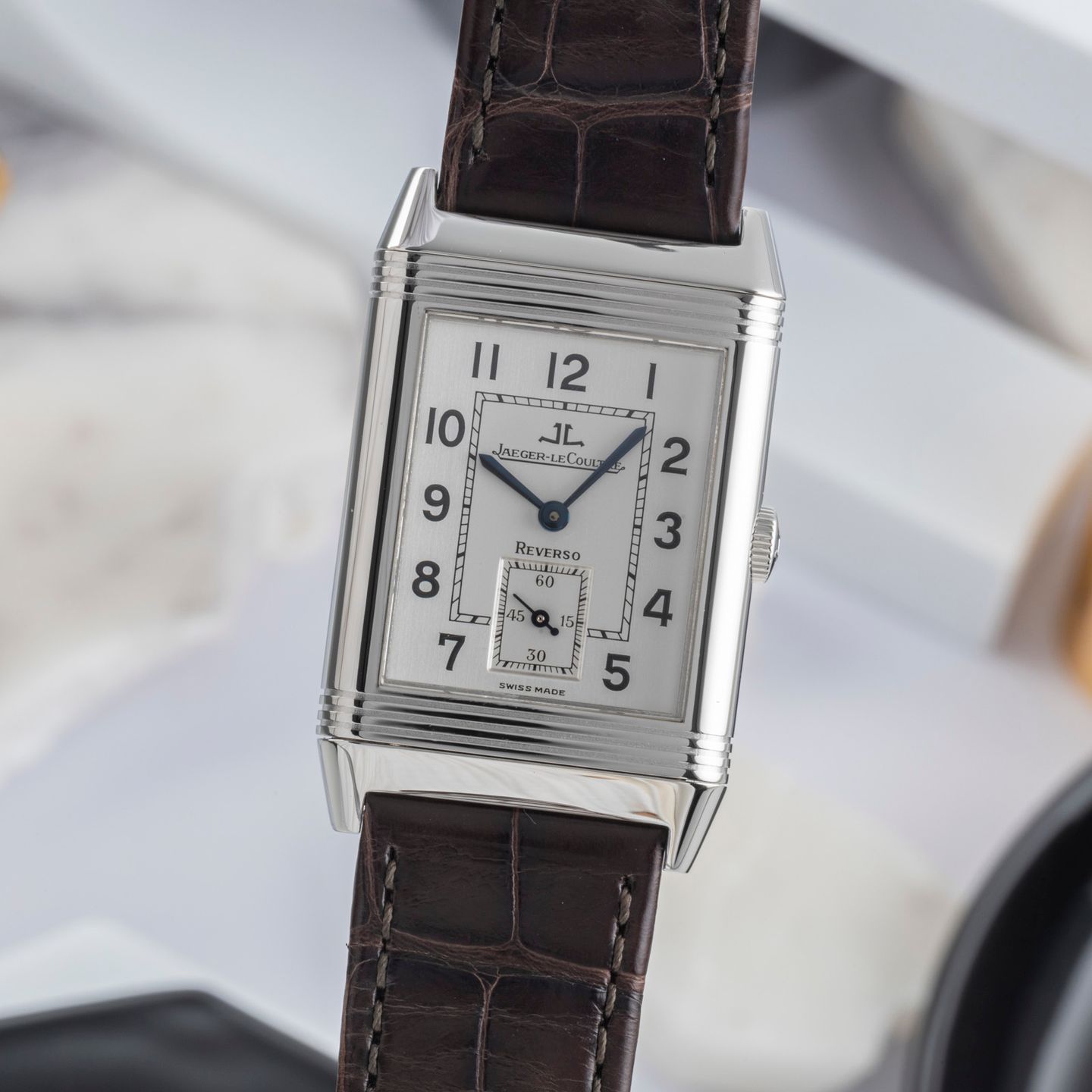 Jaeger-LeCoultre Reverso Q2658460 (2010) - Zilver wijzerplaat 20mm Staal (3/8)