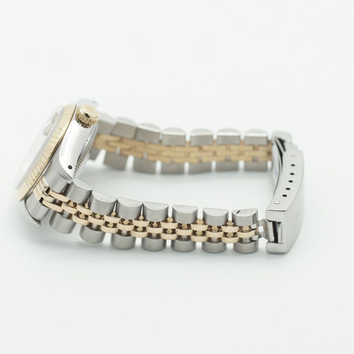 Rolex Lady-Datejust 69173 (1986) - Champagne dial 26 mm Gold/Steel case (5/8)