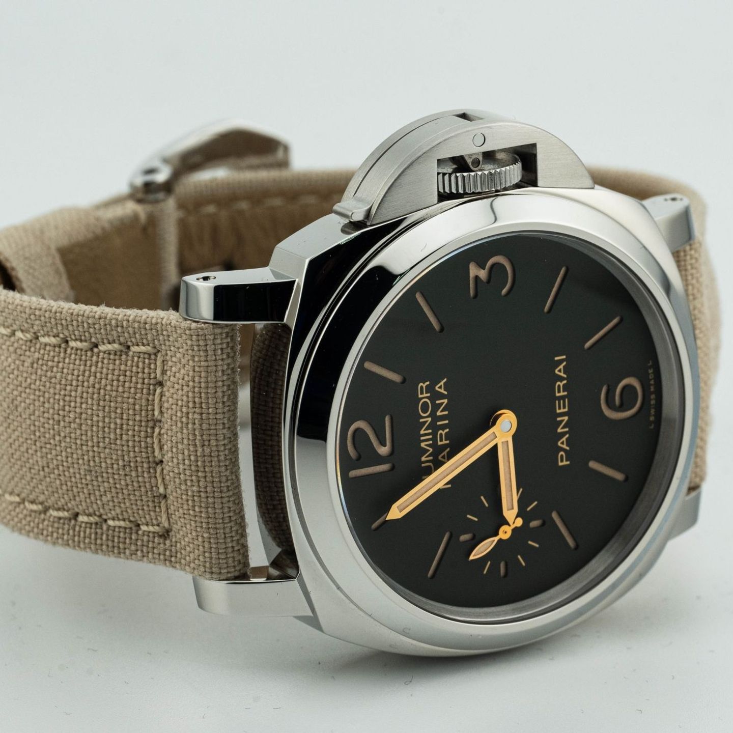 Panerai Luminor Marina 8 Days pam00911 (Unknown (random serial)) - Green dial 44 mm Steel case (6/8)