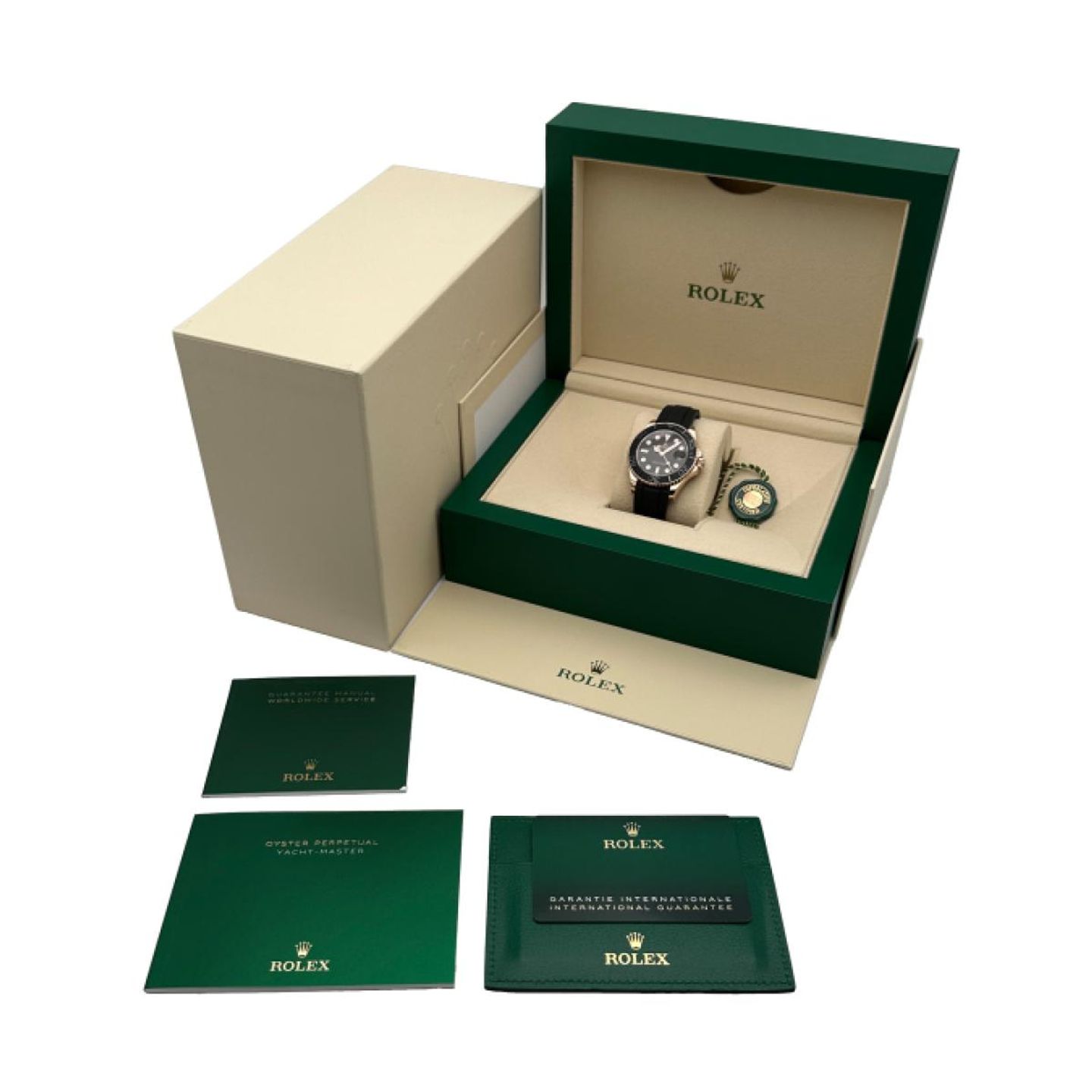 Rolex Yacht-Master 37 268655 (2024) - Black dial 37 mm Rose Gold case (5/5)