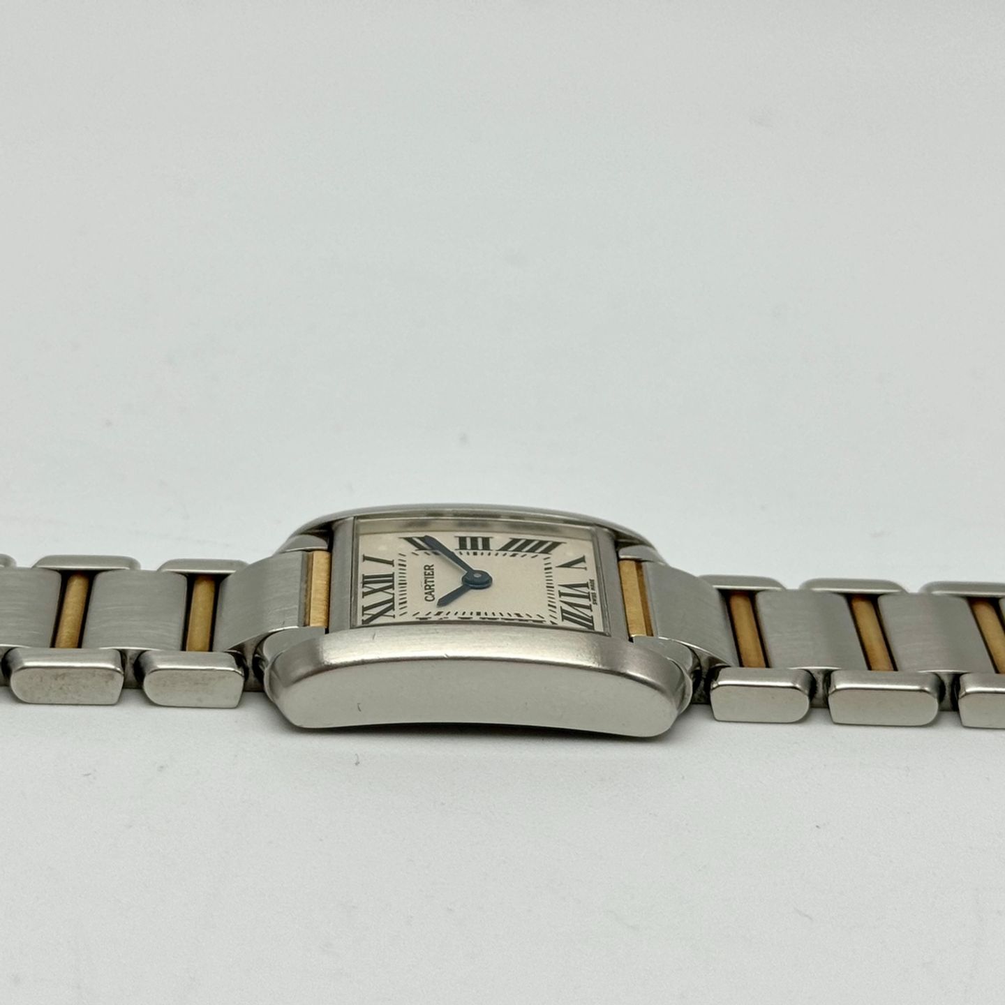 Cartier Tank Française 2384 (Unknown (random serial)) - White dial 25 mm Steel case (4/10)