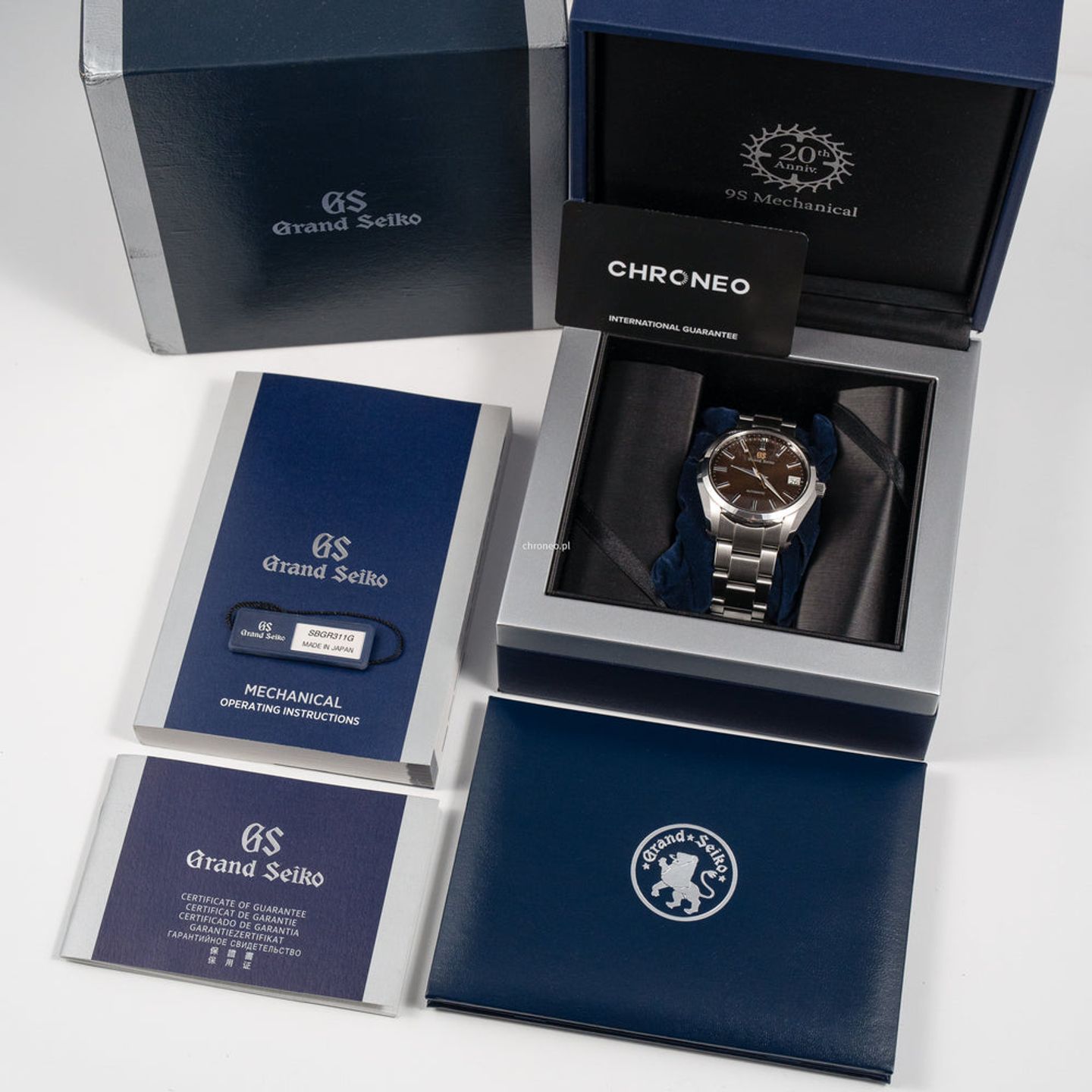 Grand Seiko Heritage Collection SBGR311 (2019) - Bruin wijzerplaat 43mm Staal (8/8)