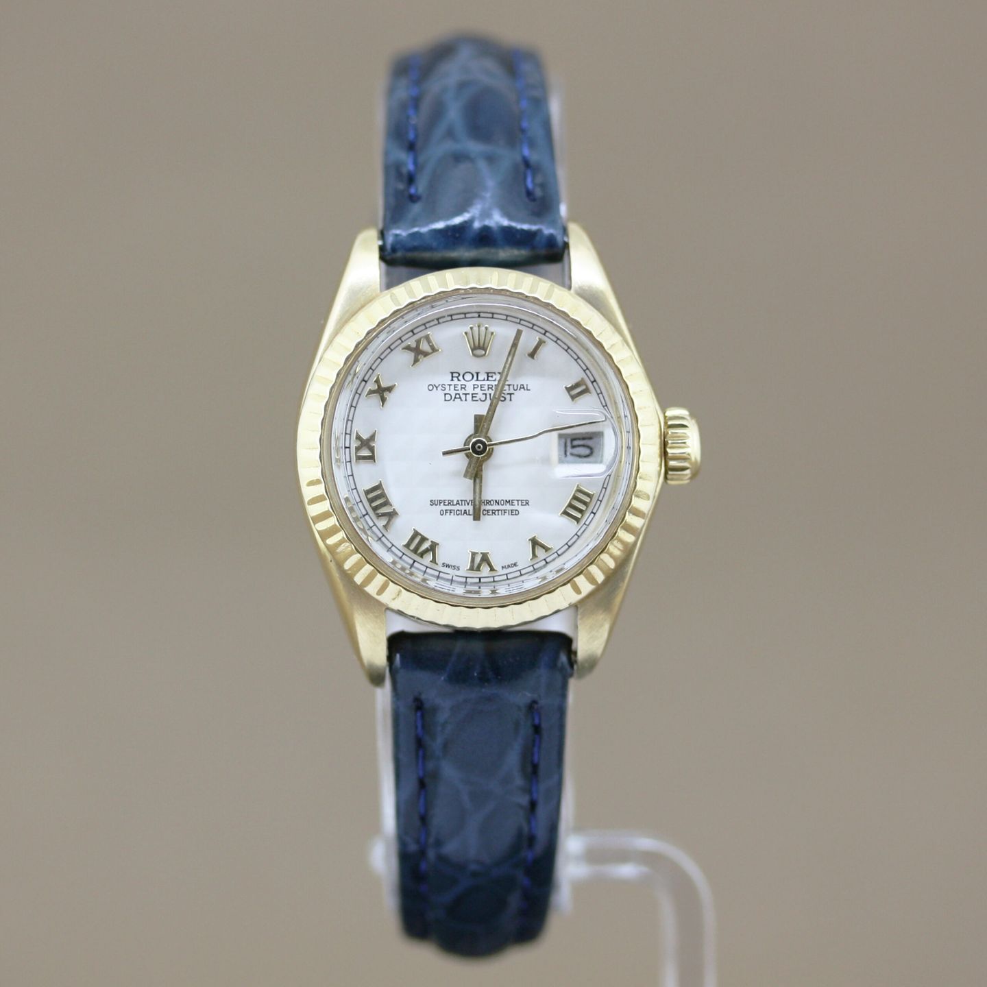 Rolex Lady-Datejust 6917 (1978) - White dial 26 mm Yellow Gold case (1/8)