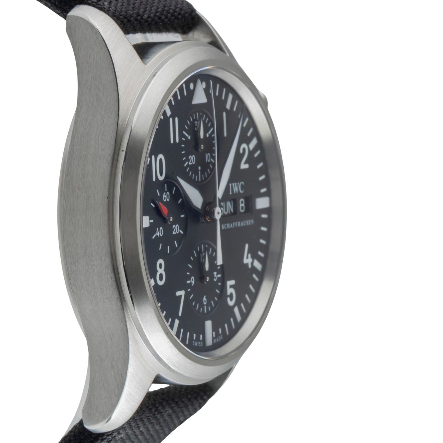 IWC Pilot Chronograph IW371701 (Unknown (random serial)) - Black dial 42 mm Steel case (7/8)