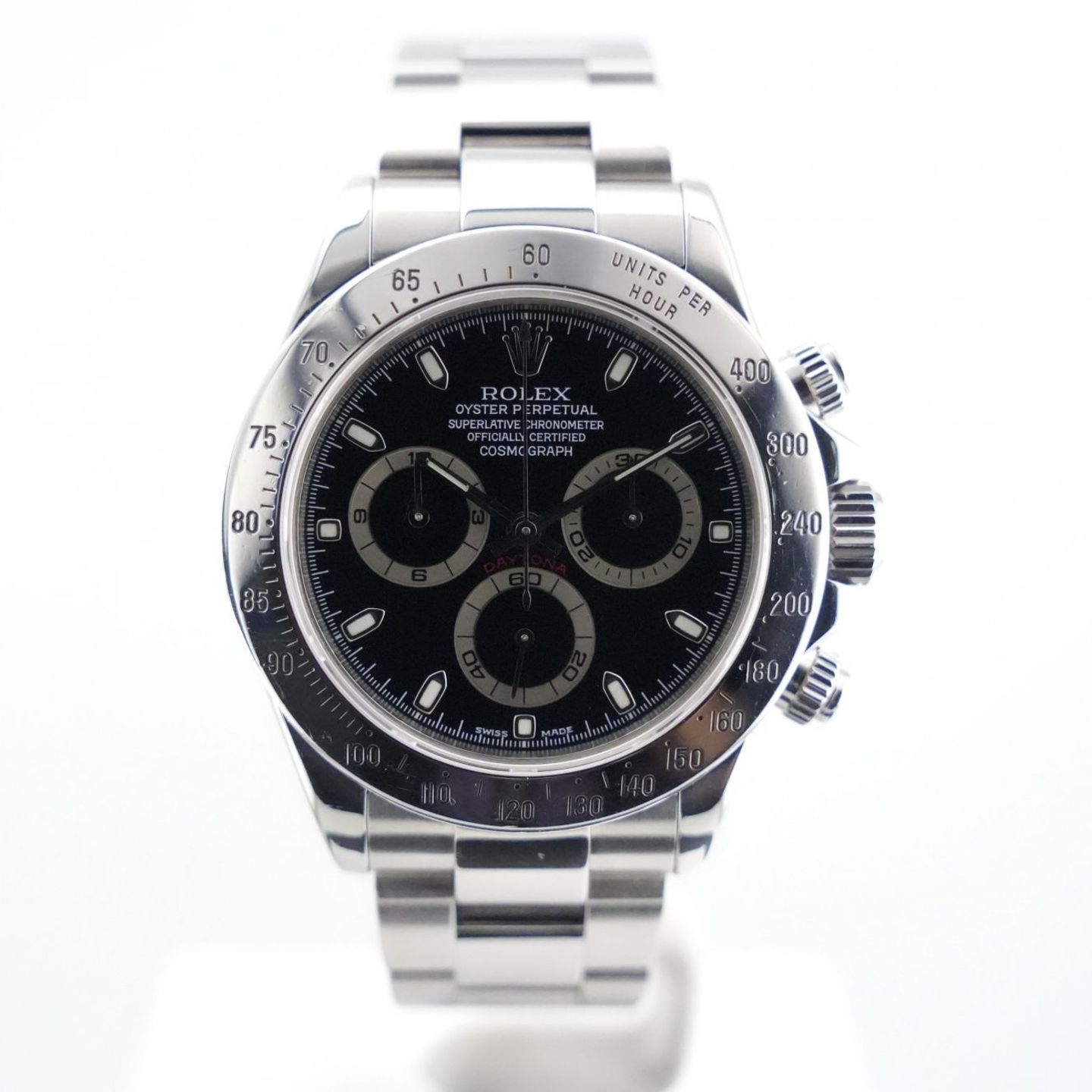 Rolex Daytona 116520 (2003) - Zwart wijzerplaat 40mm Staal (1/8)