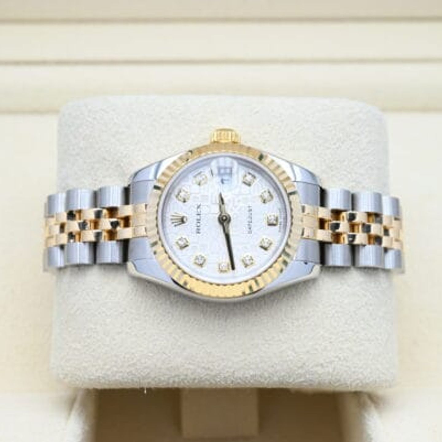 Rolex Lady-Datejust 179173 (2006) - White dial 26 mm Gold/Steel case (5/7)