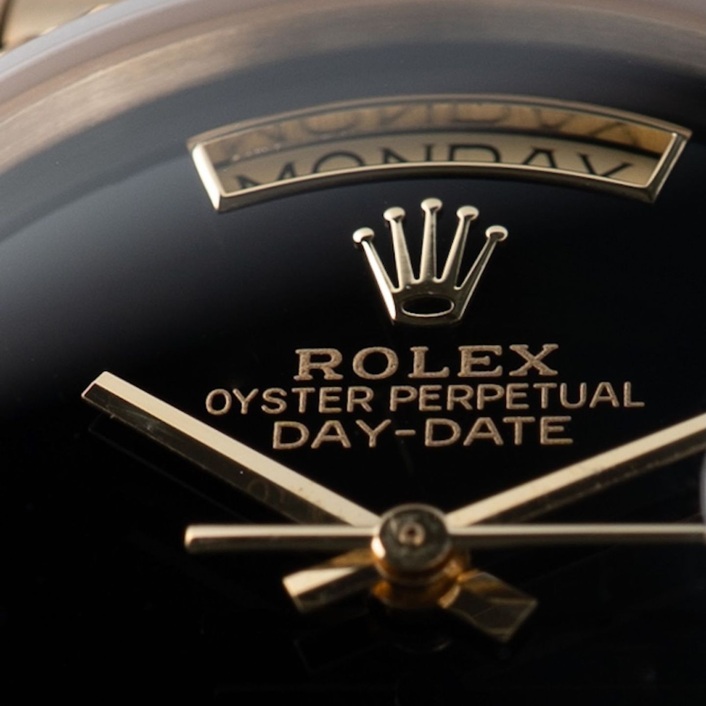 Rolex Day-Date 36 18038 (1978) - Black dial 36 mm Yellow Gold case (5/8)