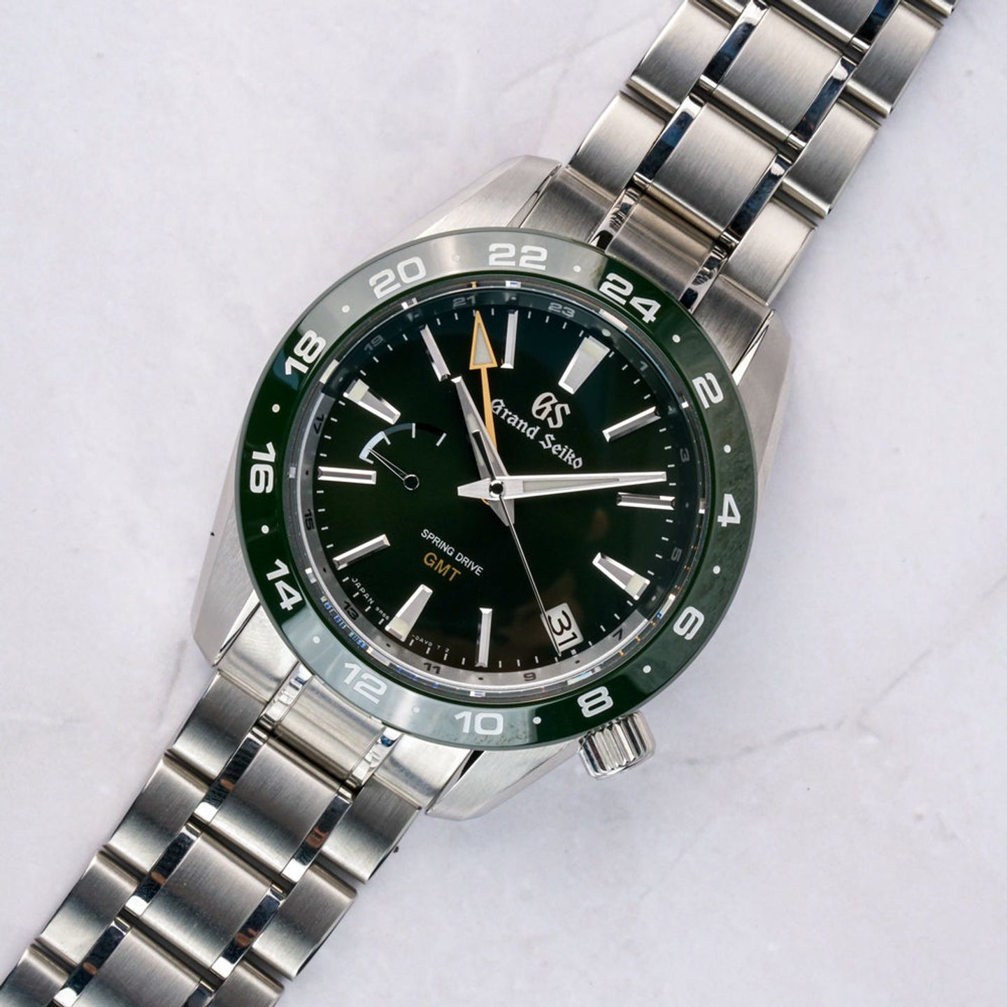 Grand Seiko Sport Collection SBGE257 (2021) - Groen wijzerplaat 41mm Staal (3/8)