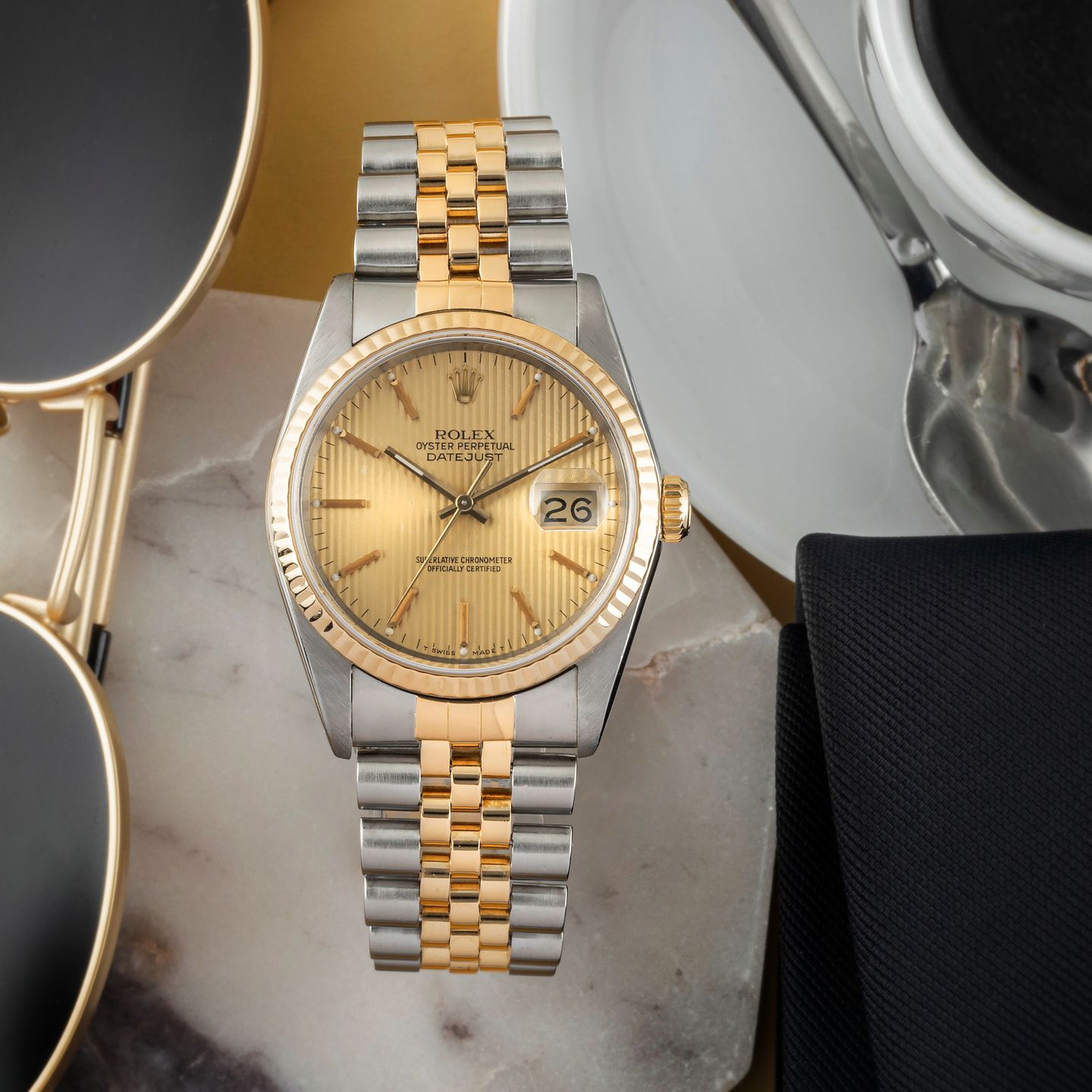 Rolex Datejust 36 16233 (1988) - 36mm Goud/Staal (2/8)
