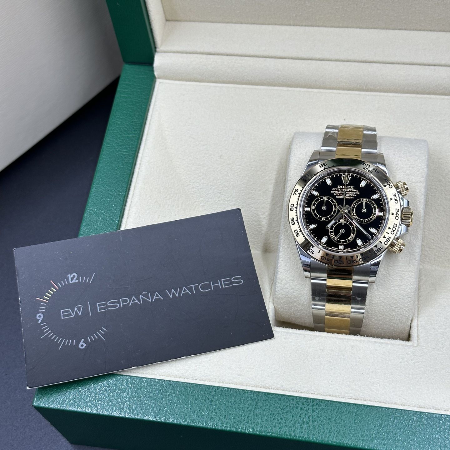 Rolex Daytona 116503 (Unknown (random serial)) - Black dial 40 mm Steel case (7/8)