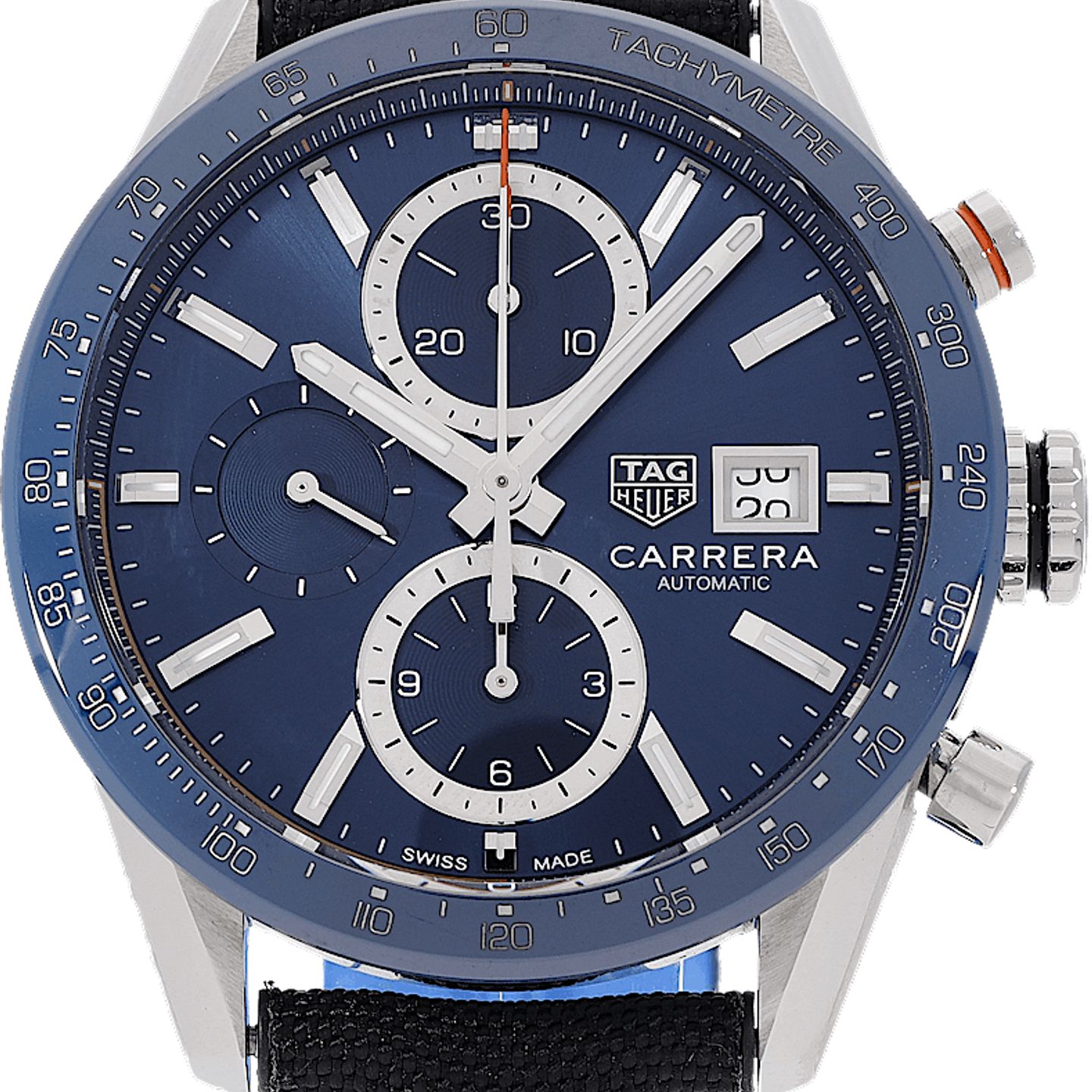 TAG Heuer Carrera Calibre 16 CBM2112 (2019) - Blauw wijzerplaat 41mm Staal (2/5)