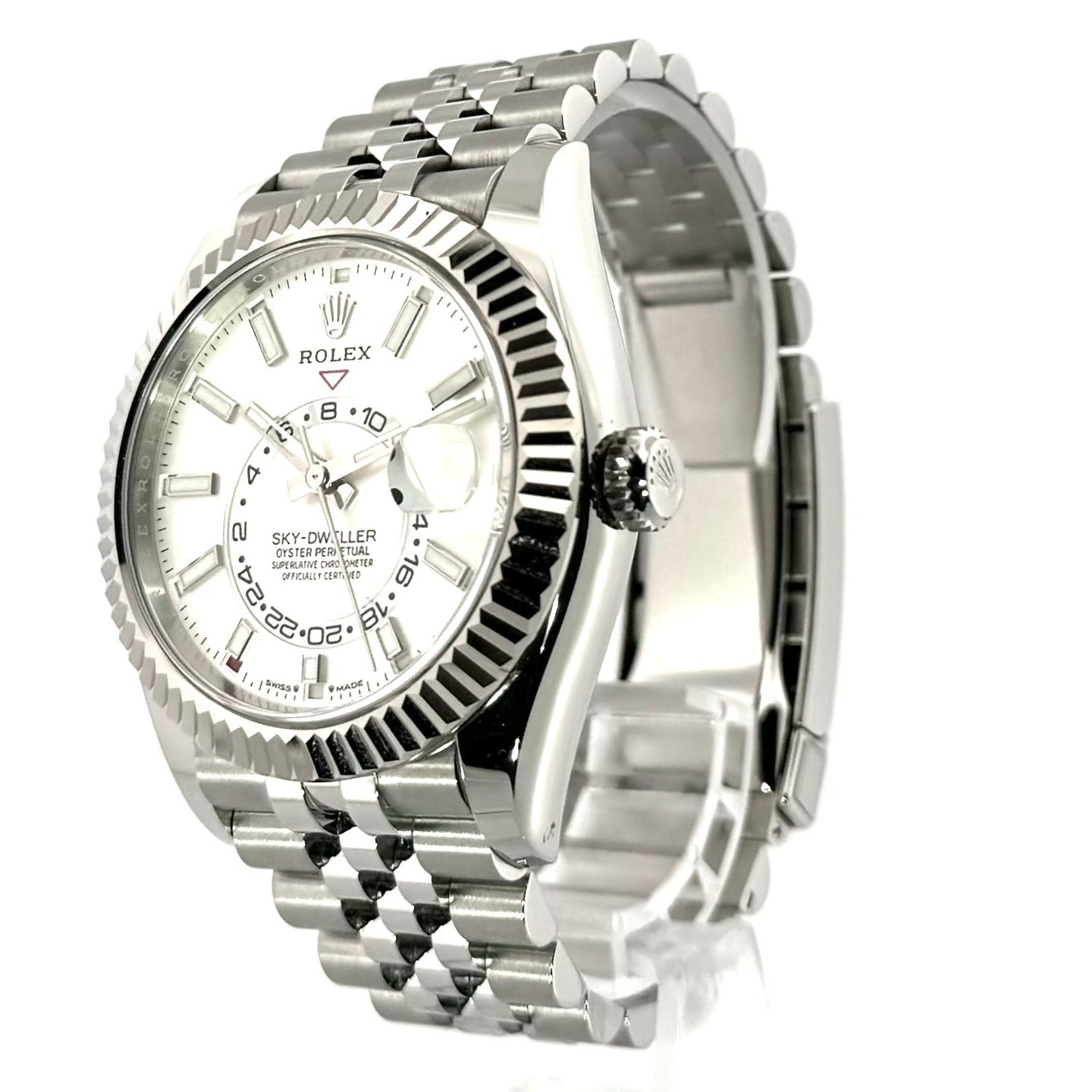 Rolex Sky-Dweller 336934 (2024) - White dial 42 mm Gold/Steel case (2/7)