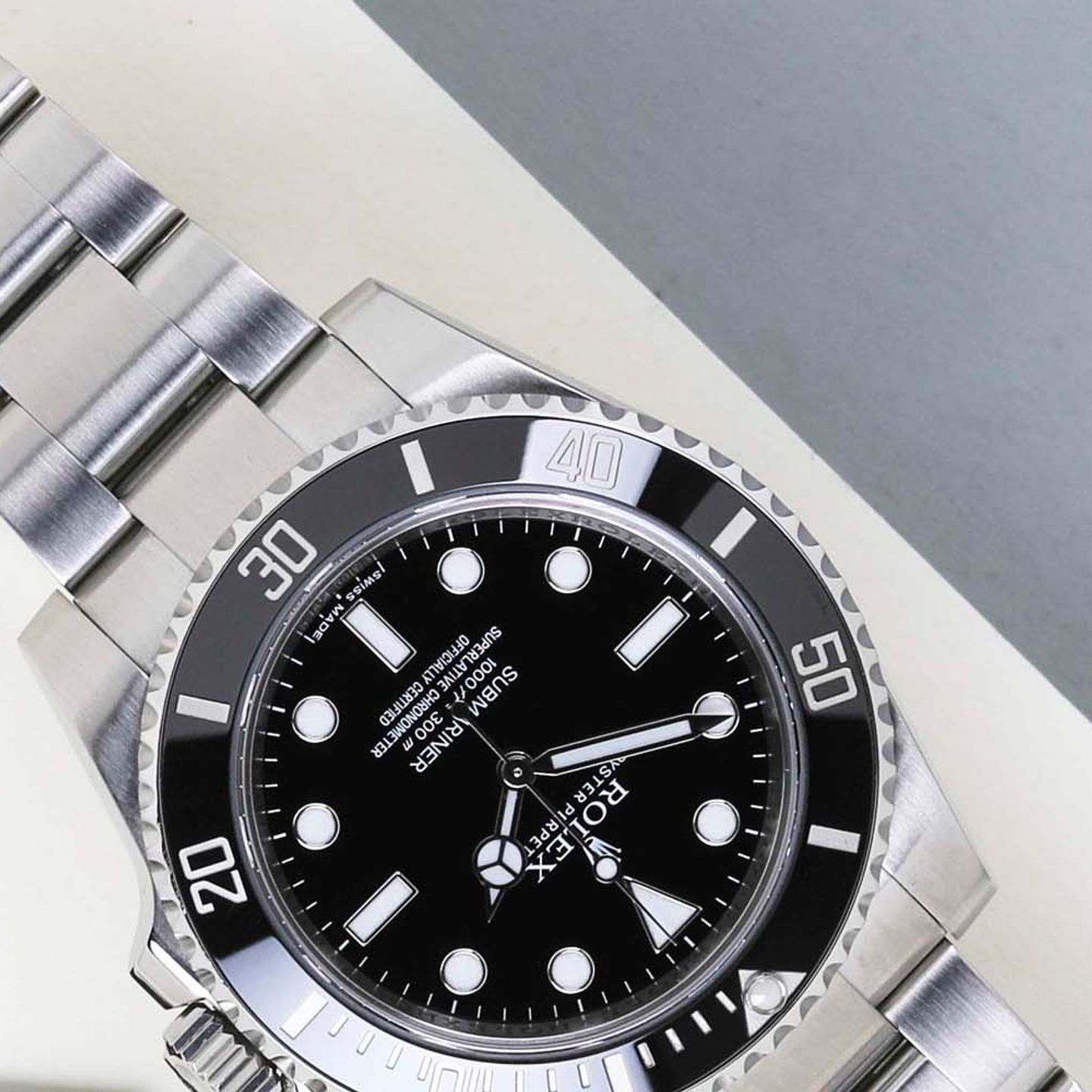 Rolex Submariner No Date 114060 (2014) - Black dial 40 mm Steel case (4/8)