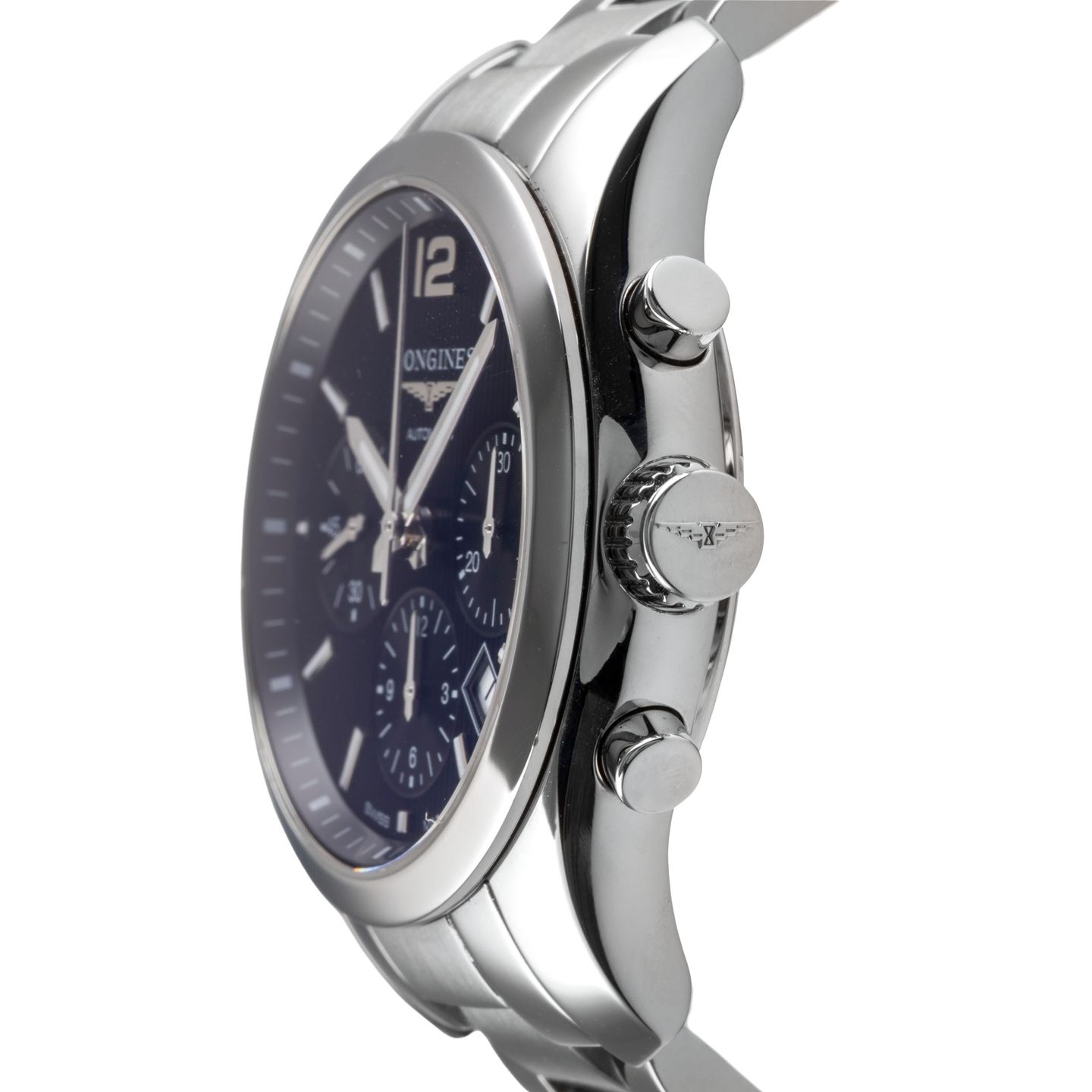 Longines Conquest Classic L2.786.4.56.6 (Unknown (random serial)) - Black dial 41 mm Steel case (6/8)