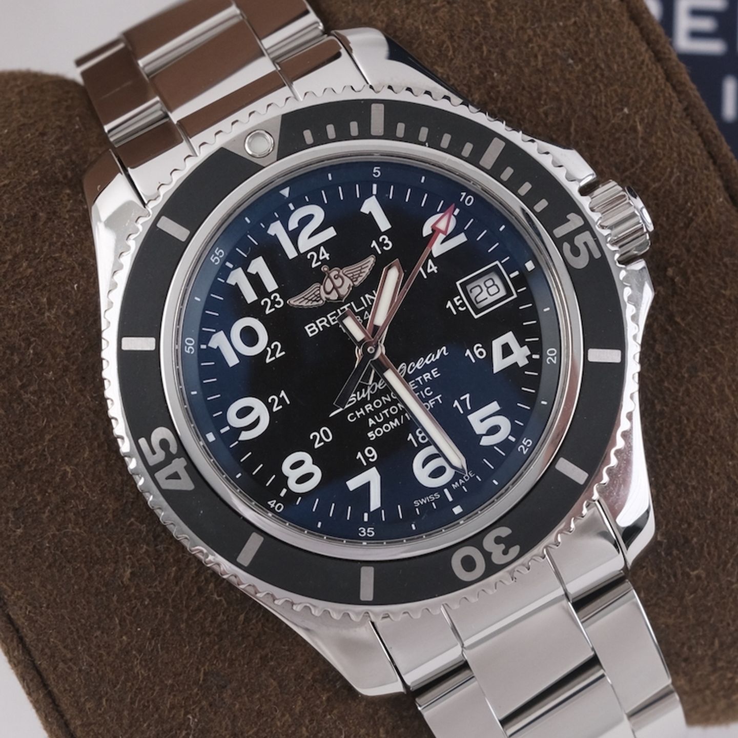 Breitling Superocean II 42 A17365D1/C915-148S (2019) - Blauw wijzerplaat 42mm Staal (1/8)