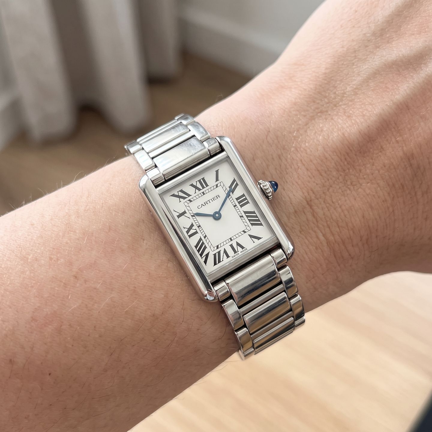 Cartier Tank WSTA0051 (Onbekend (willekeurig serienummer)) - 30mm Staal (4/5)