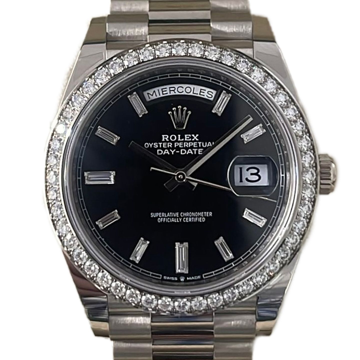 Rolex Day-Date 40 228349RBR (2024) - Black dial 40 mm White Gold case (1/1)