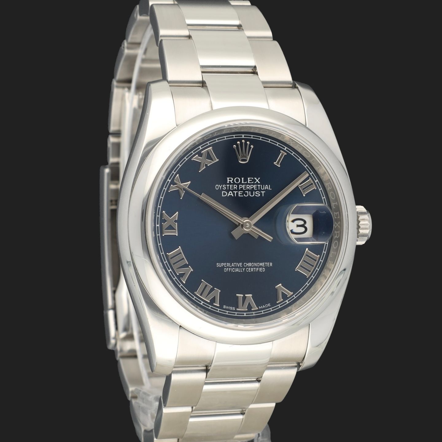 Rolex Datejust 36 116200 (2015) - Blue dial 36 mm Steel case (4/8)