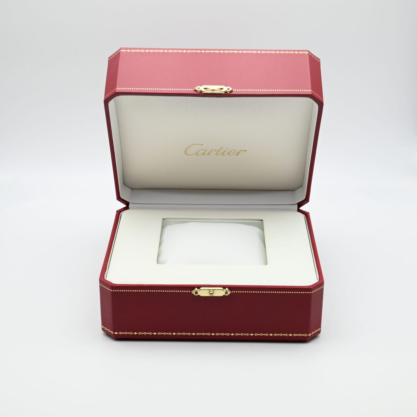 Cartier Santos 187902 (Unknown (random serial)) - Beige dial 30 mm Gold/Steel case (2/8)