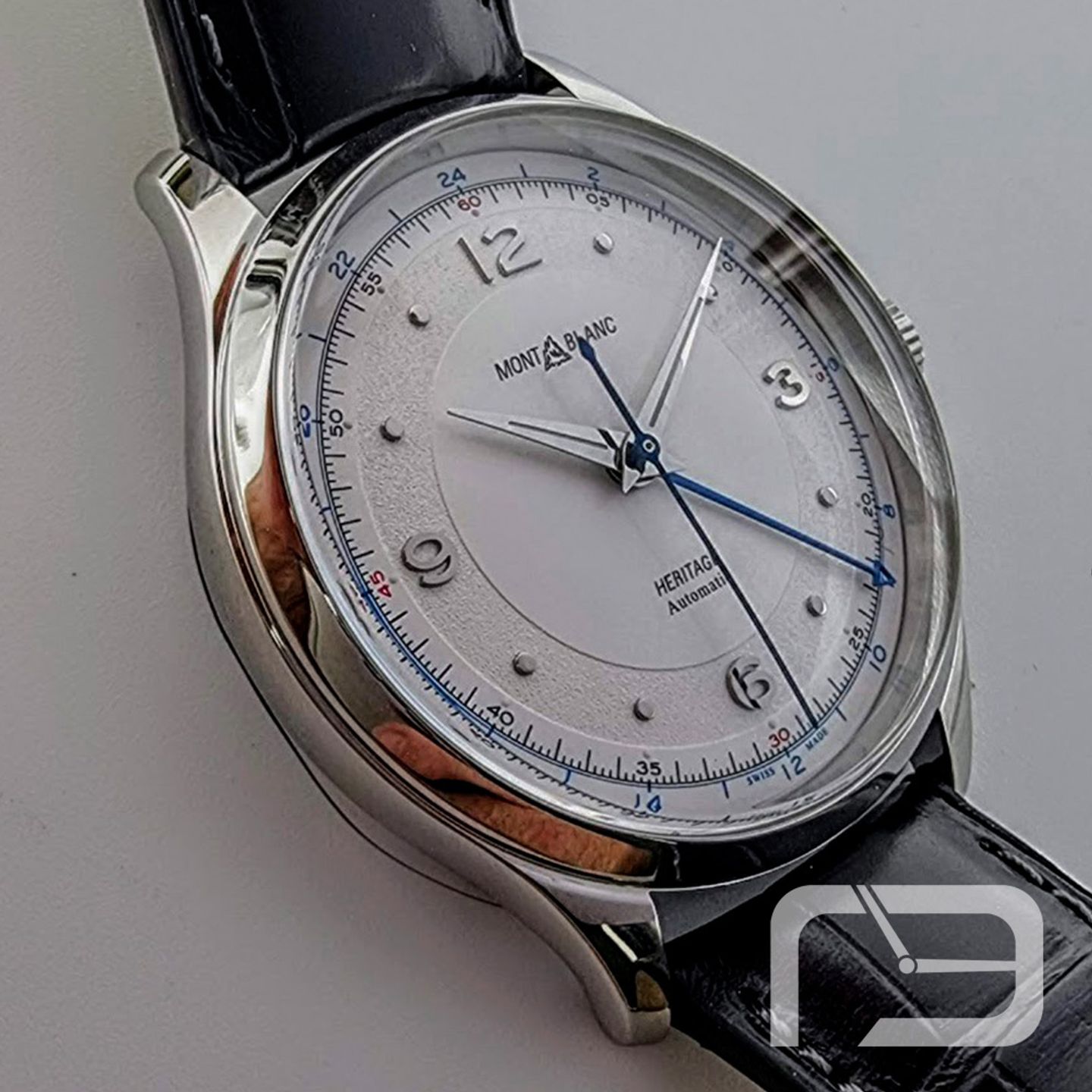 Montblanc Heritage 119948 (2024) - Zilver wijzerplaat 40mm Staal (4/8)